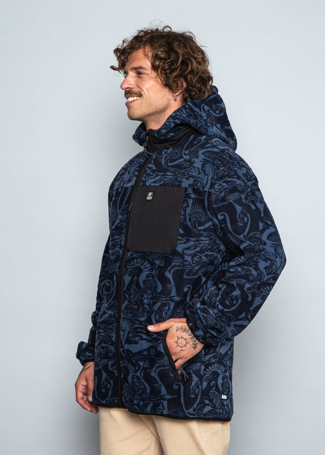 Polar Hood Funga Navy
