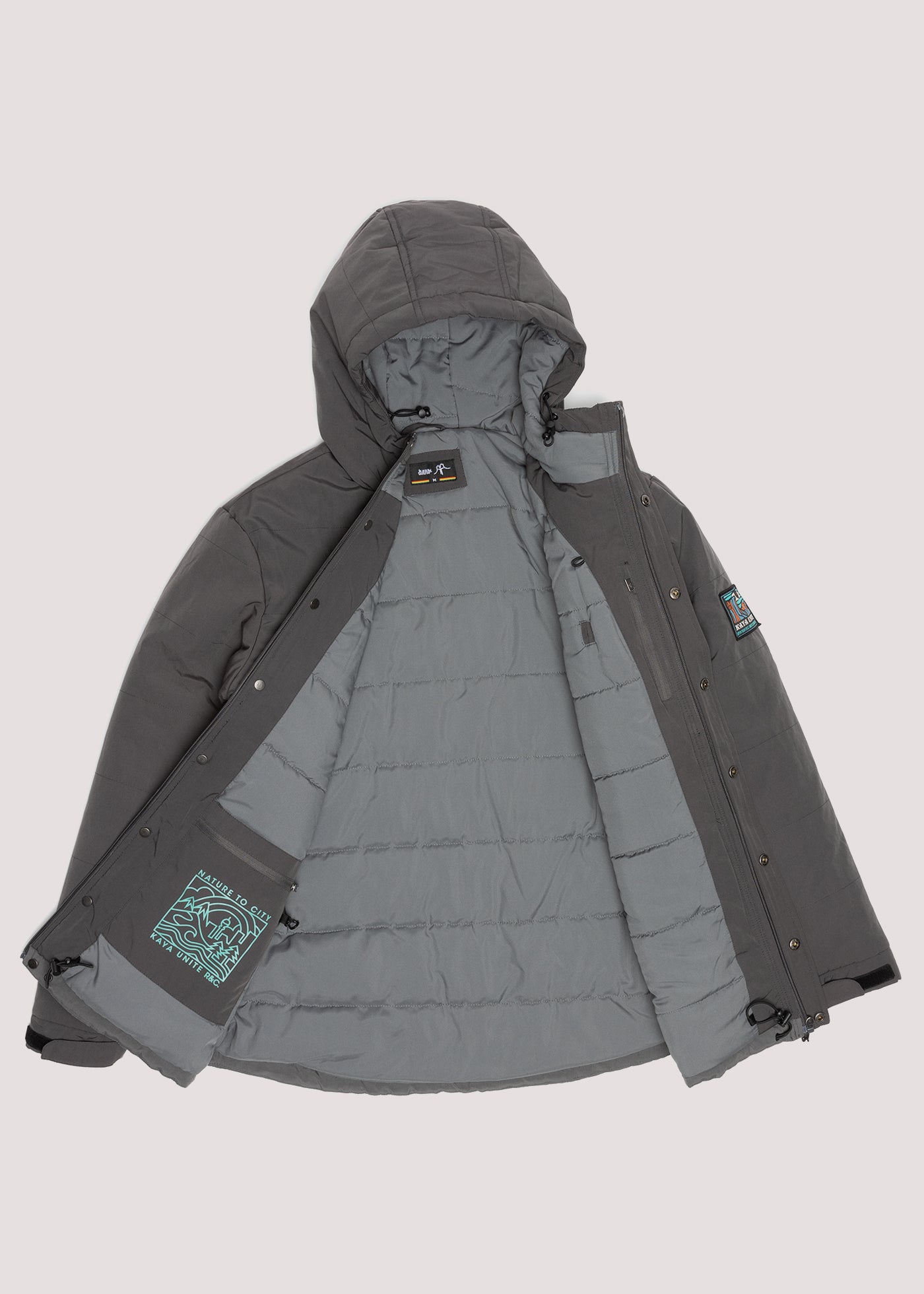Chaqueta Acolchada Yuyo Hombre - Gris Light Gray