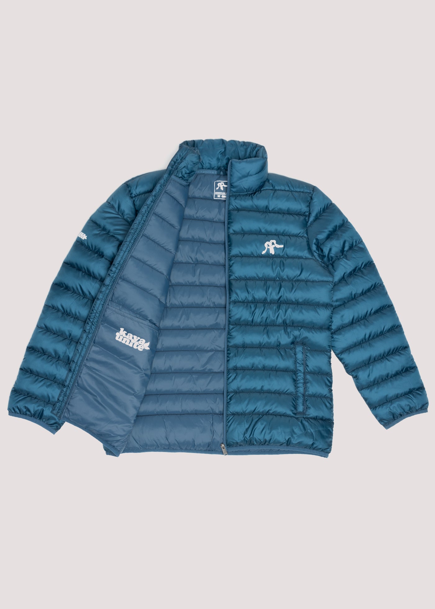 Parka Yagan Solid Hombre - Navy Light Gray