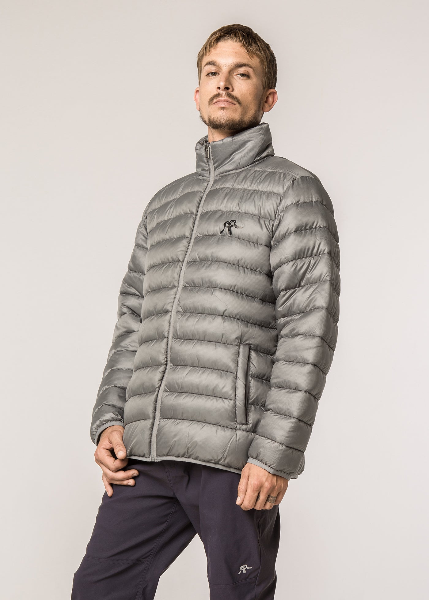 Parka Yagan Solid Hombre - Gris Light Gray