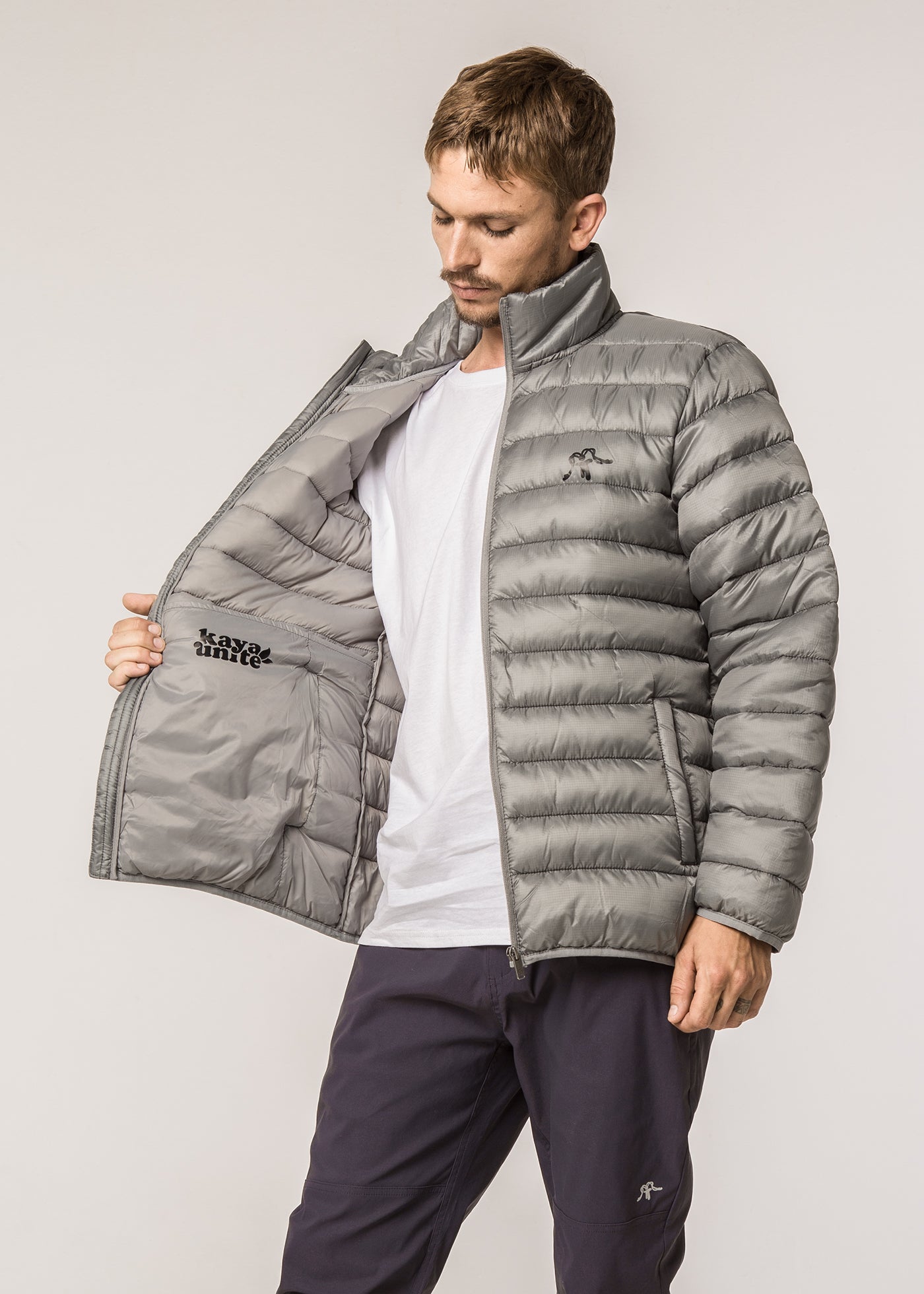 Parka Yagan Solid Hombre - Gris Light Gray