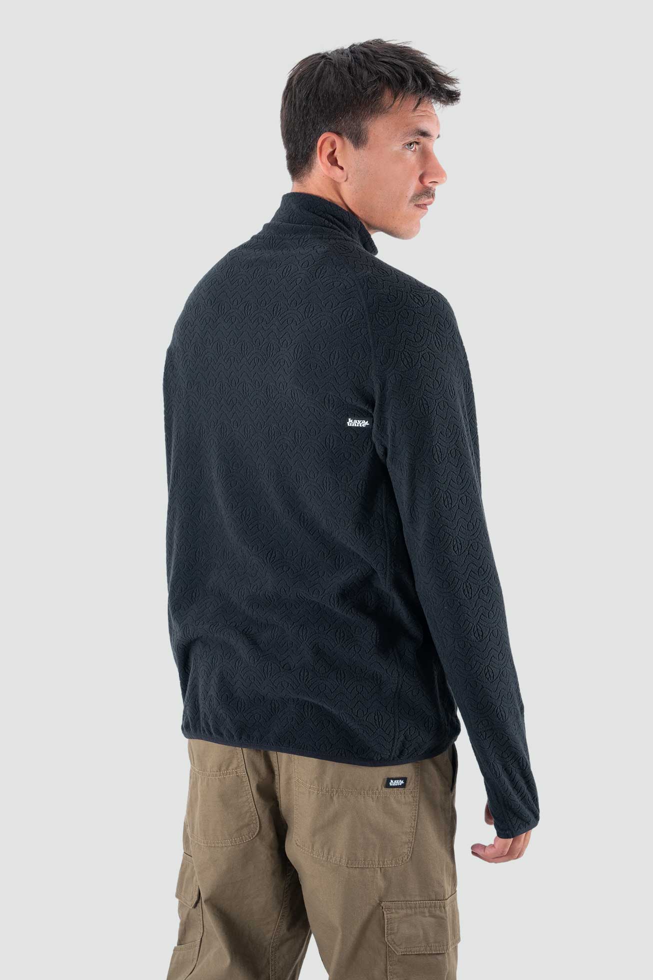 Polar Medio Cierre MicroCipress Hombre - Negro Lavender