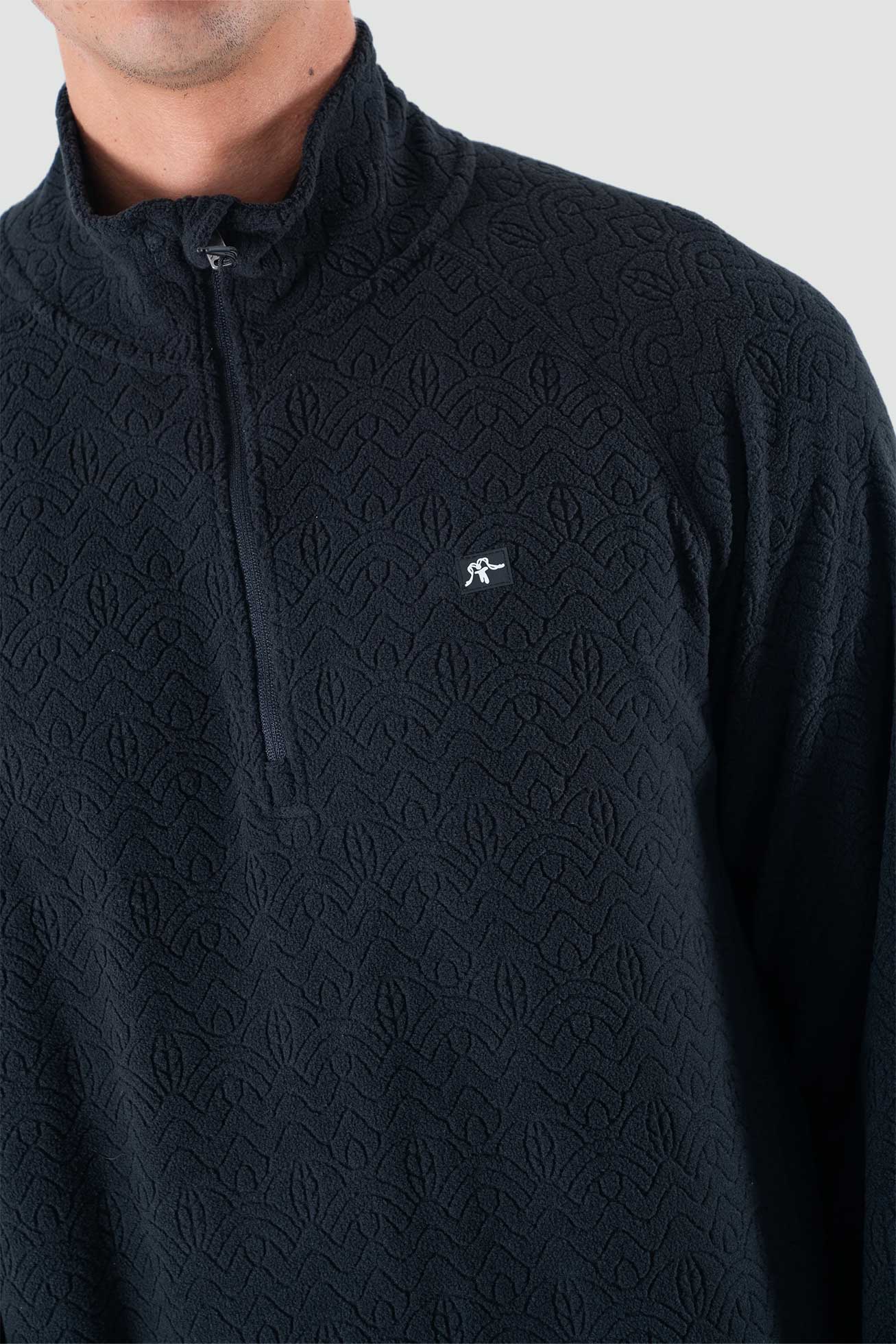 Polar Medio Cierre MicroCipress Hombre - Negro Black