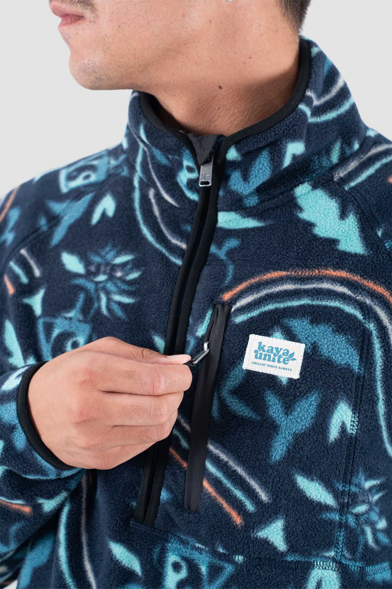 Polar Half Zip Patch - Moke Petrol