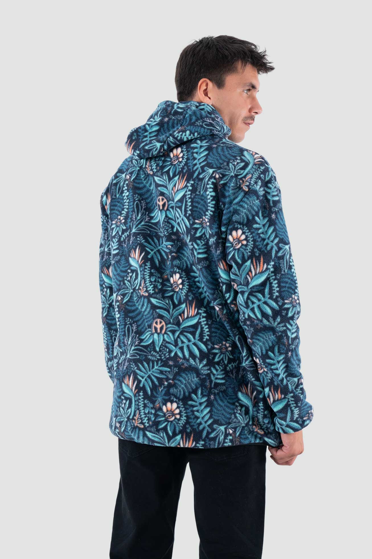 Polar Hood Half Zip Yedra - Teal