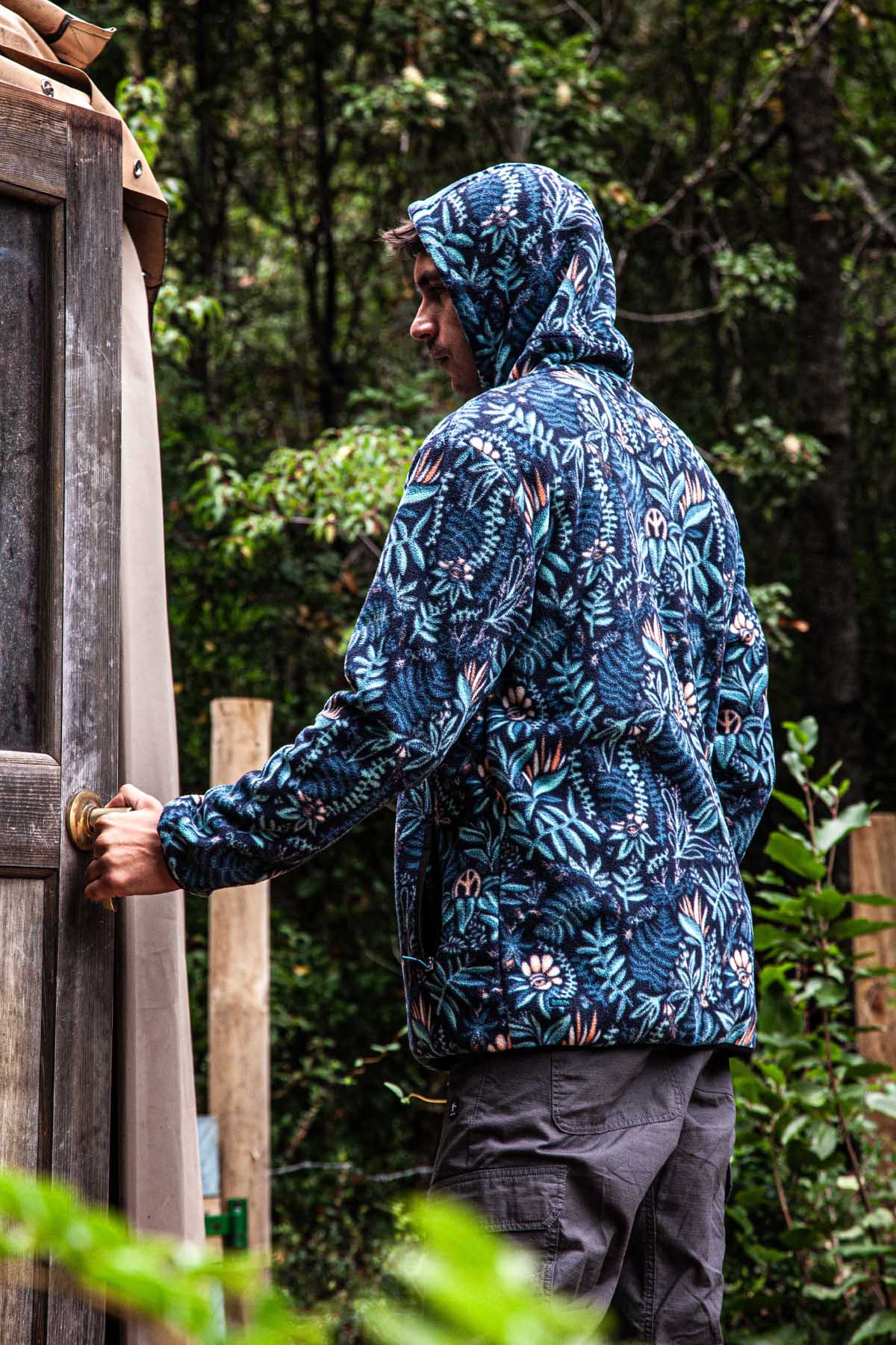 Polar Hood Half Zip Yedra - Teal