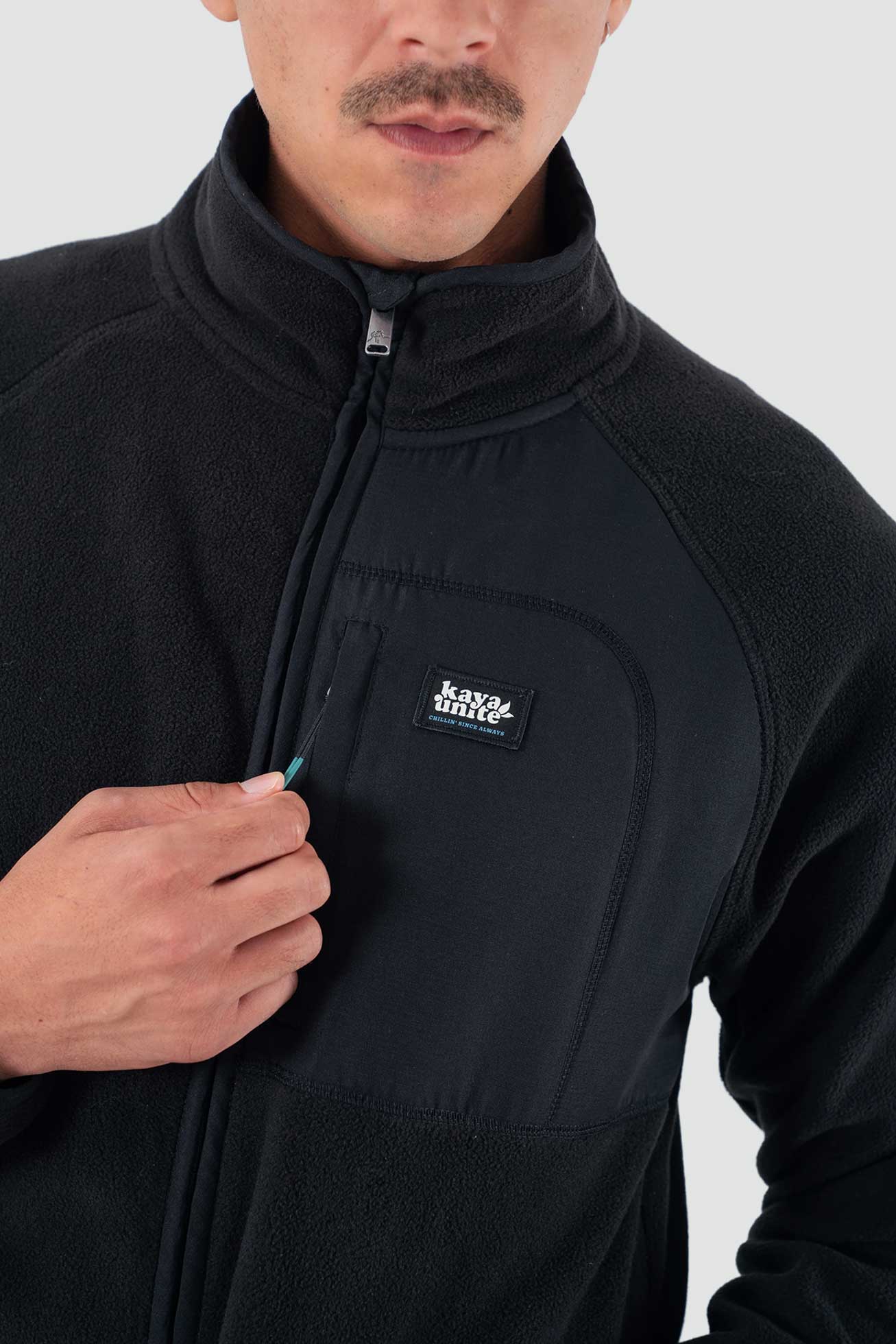 Polar Full Zip - Negro