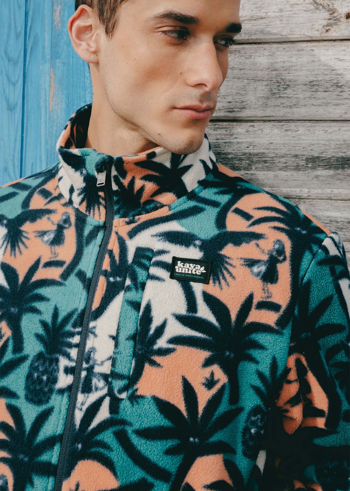 Polar Con Cierre Palmer Hombre - Beige Black