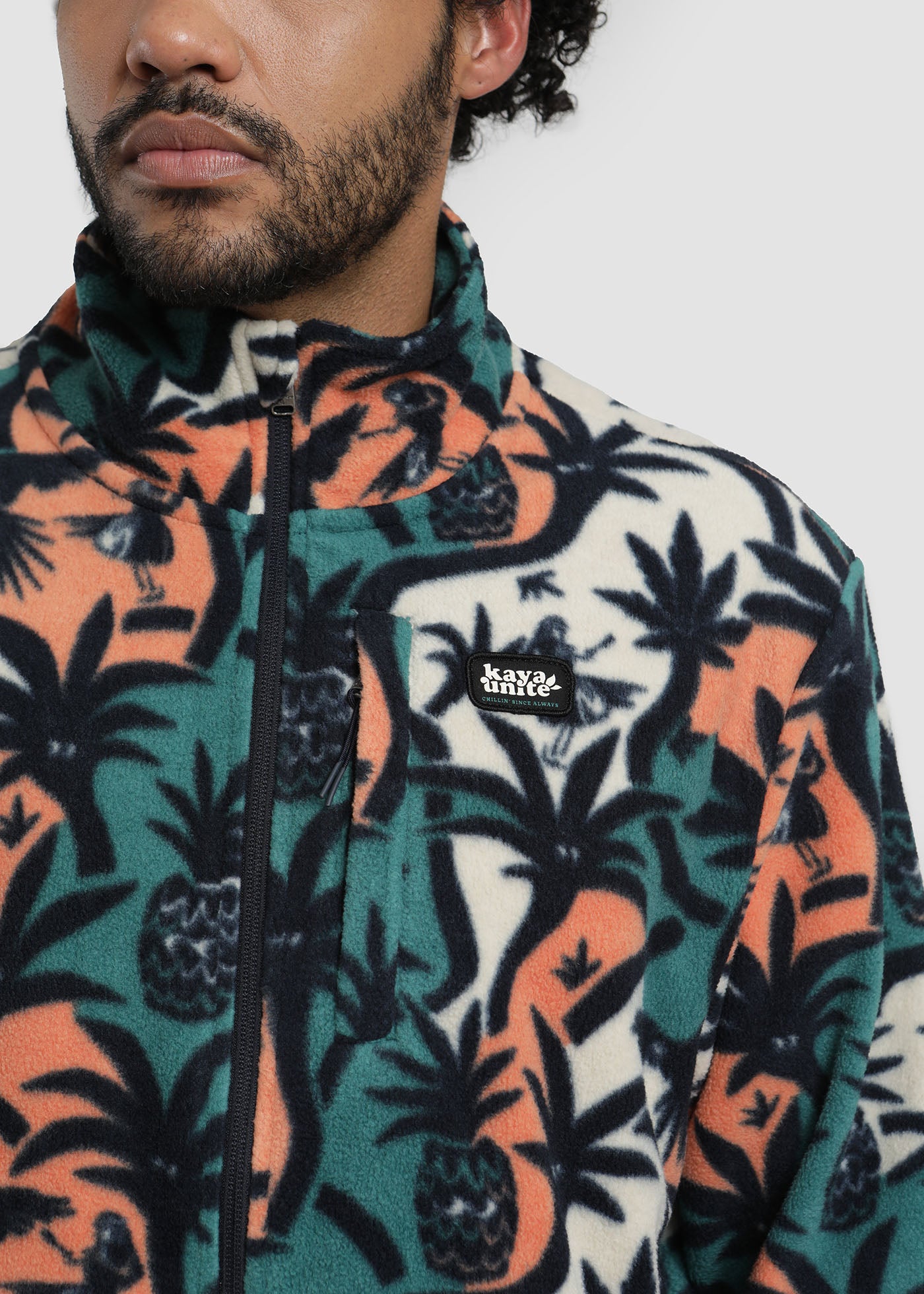 Polar Full Zip Hombre Palmer - Beige