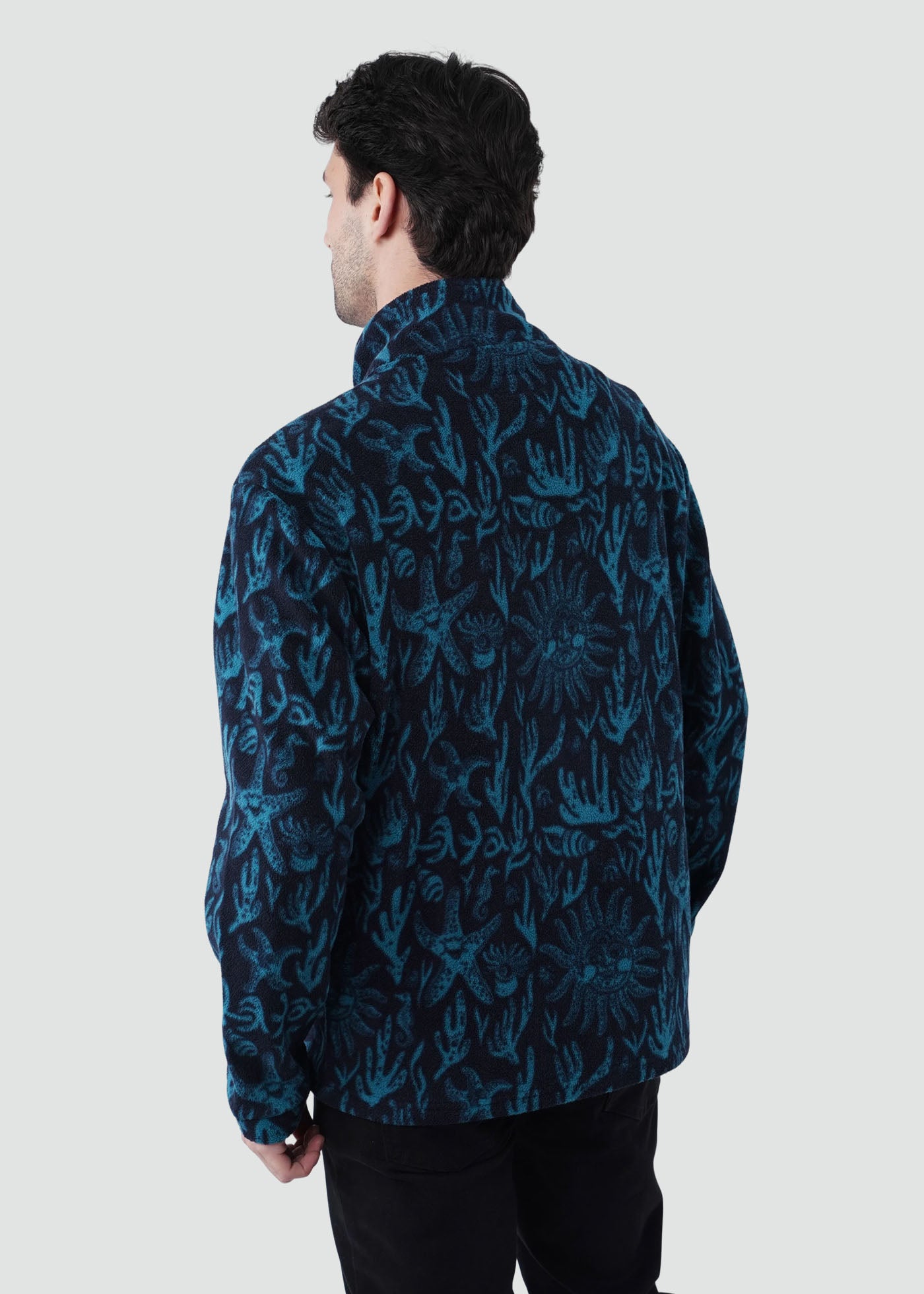 Polar Full Zip Hombre Coral - Teal