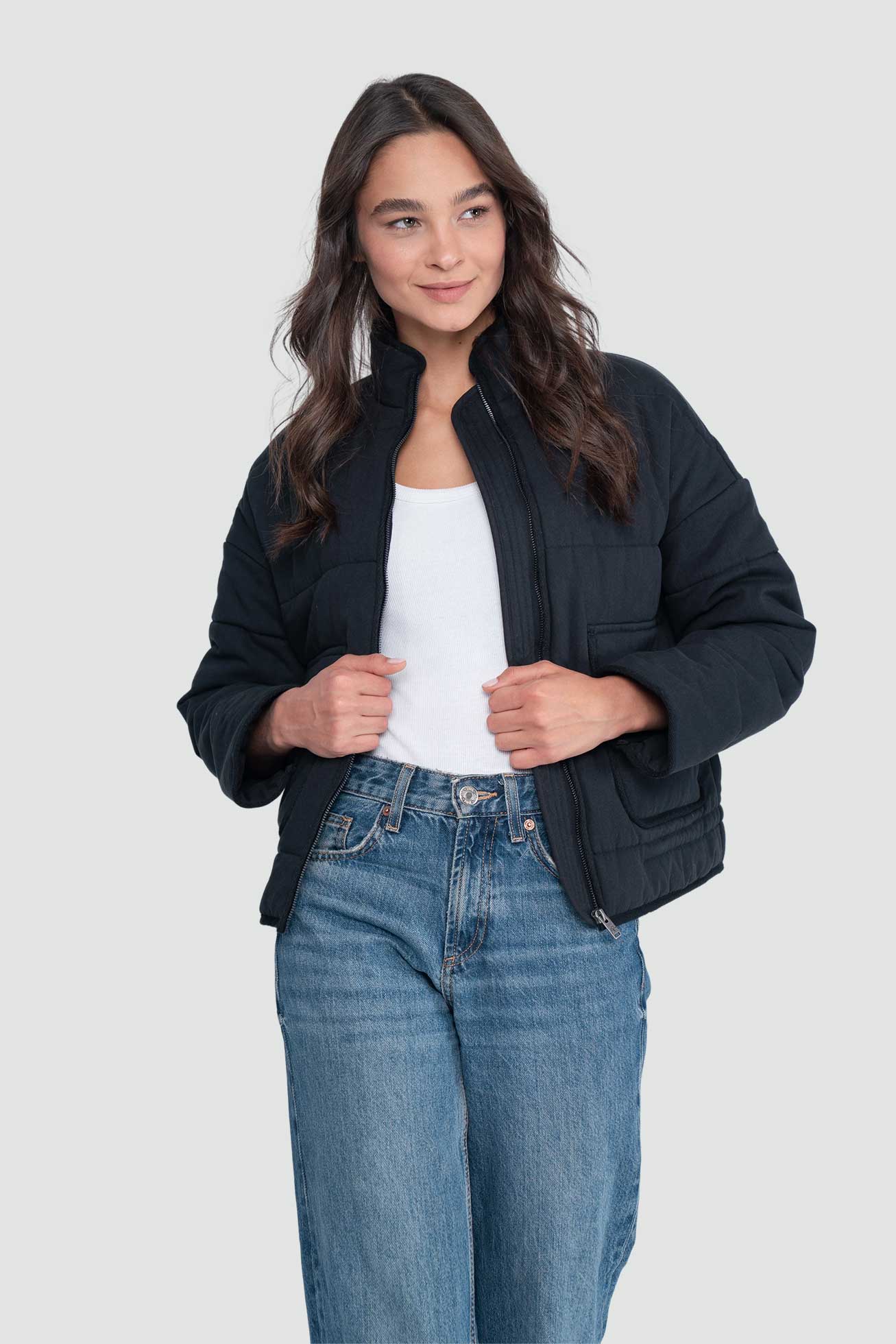 Chaqueta Insulada Mujer Acacia - Negra Lavender