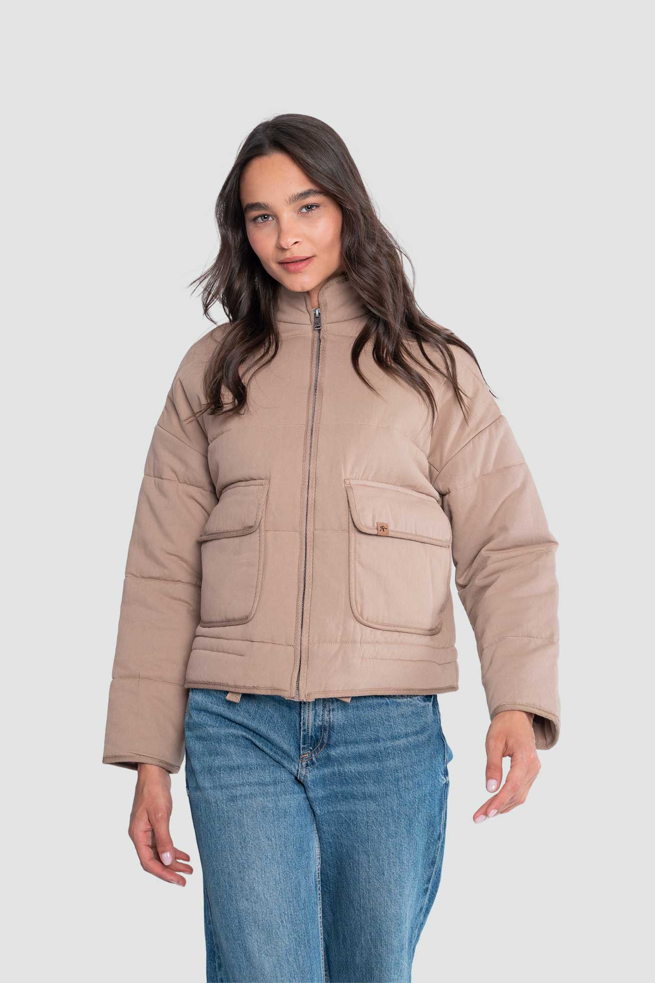 Chaqueta Acolchada Acacia Mujer - Camel Lavender