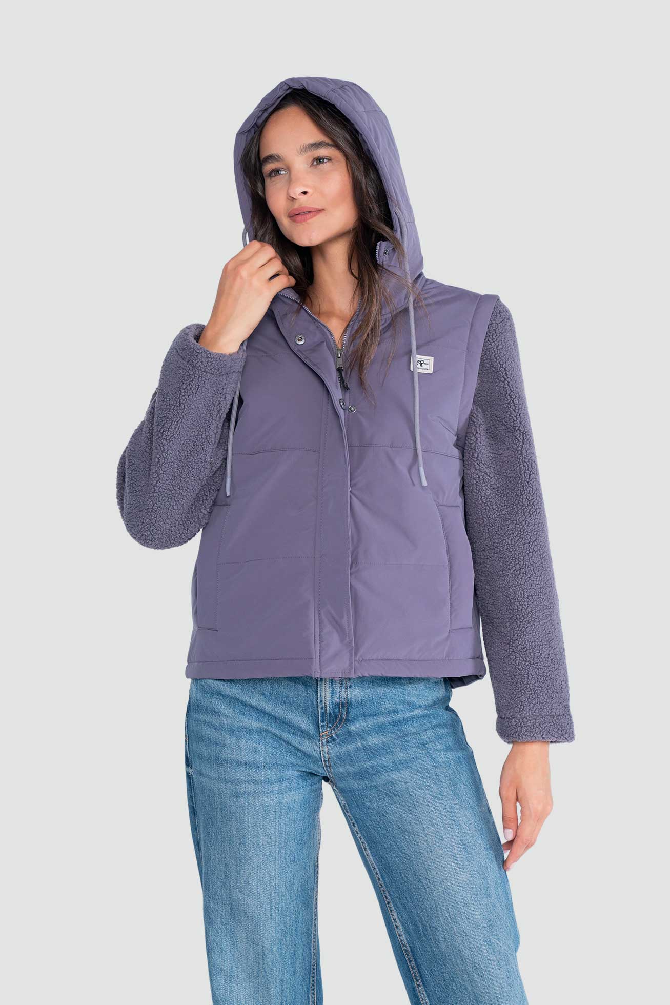 Chaqueta Mujer 2 en 1 Tara - Malva