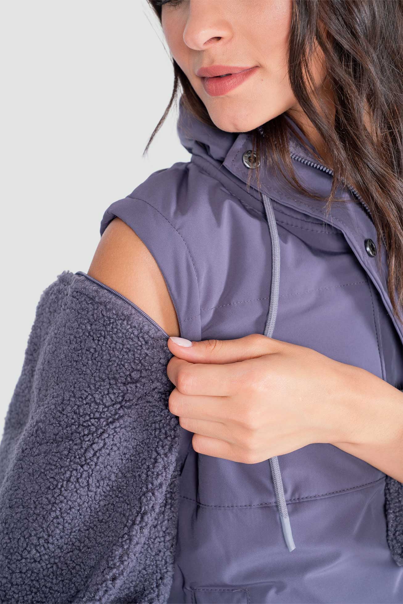 Chaqueta Mujer 2 en 1 Tara - Malva