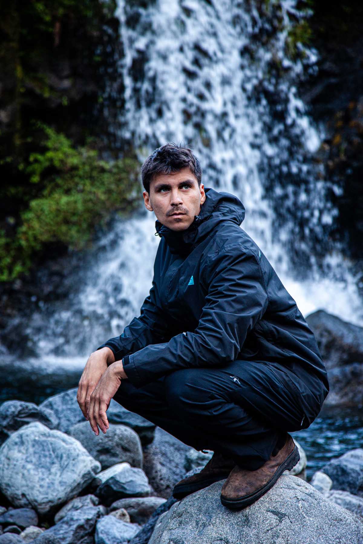 Chaqueta Cortaviento Impermeable Nortazo Hombre - Negra Black