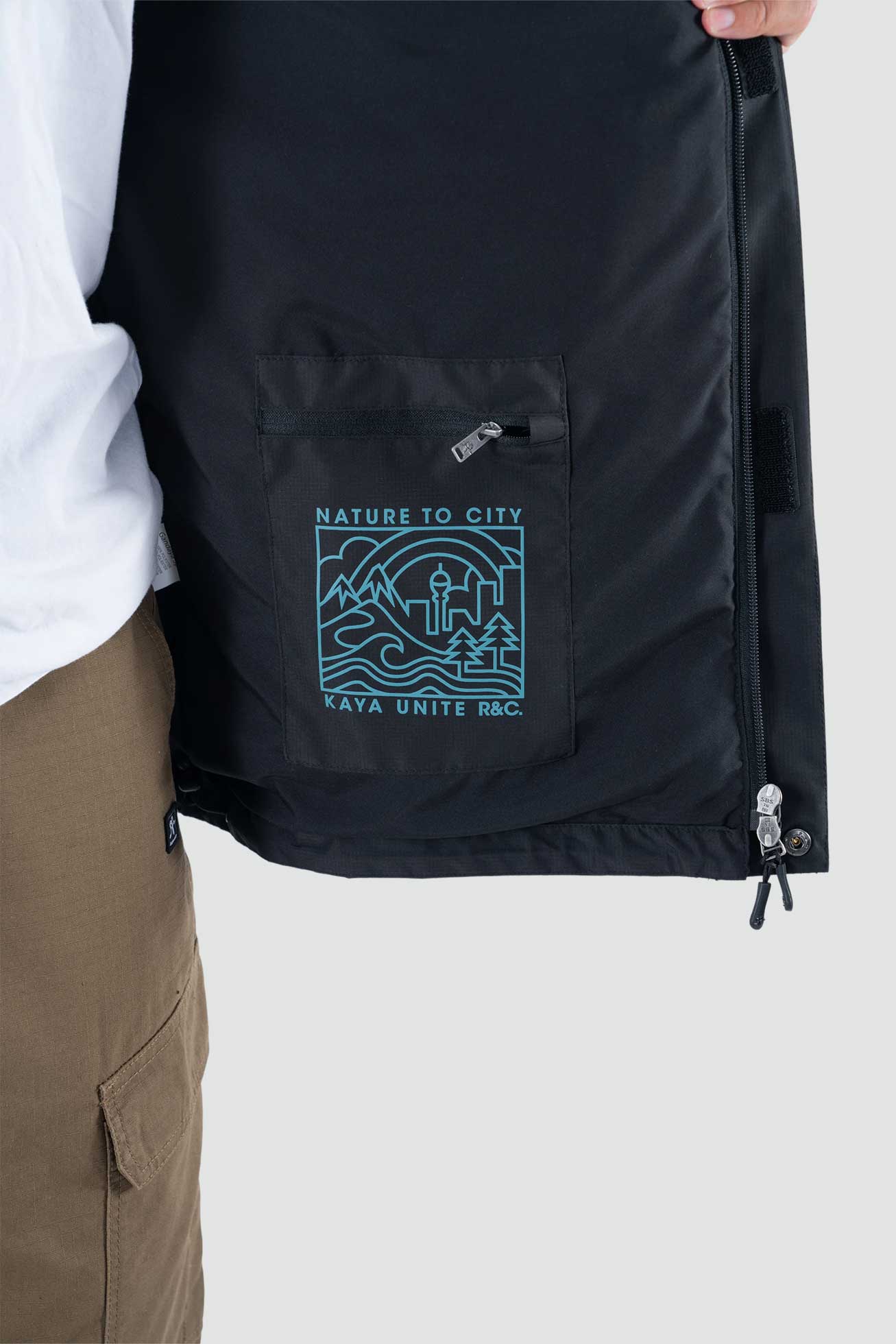 Chaqueta Cortaviento Impermeable Nortazo Hombre - Negra Lavender