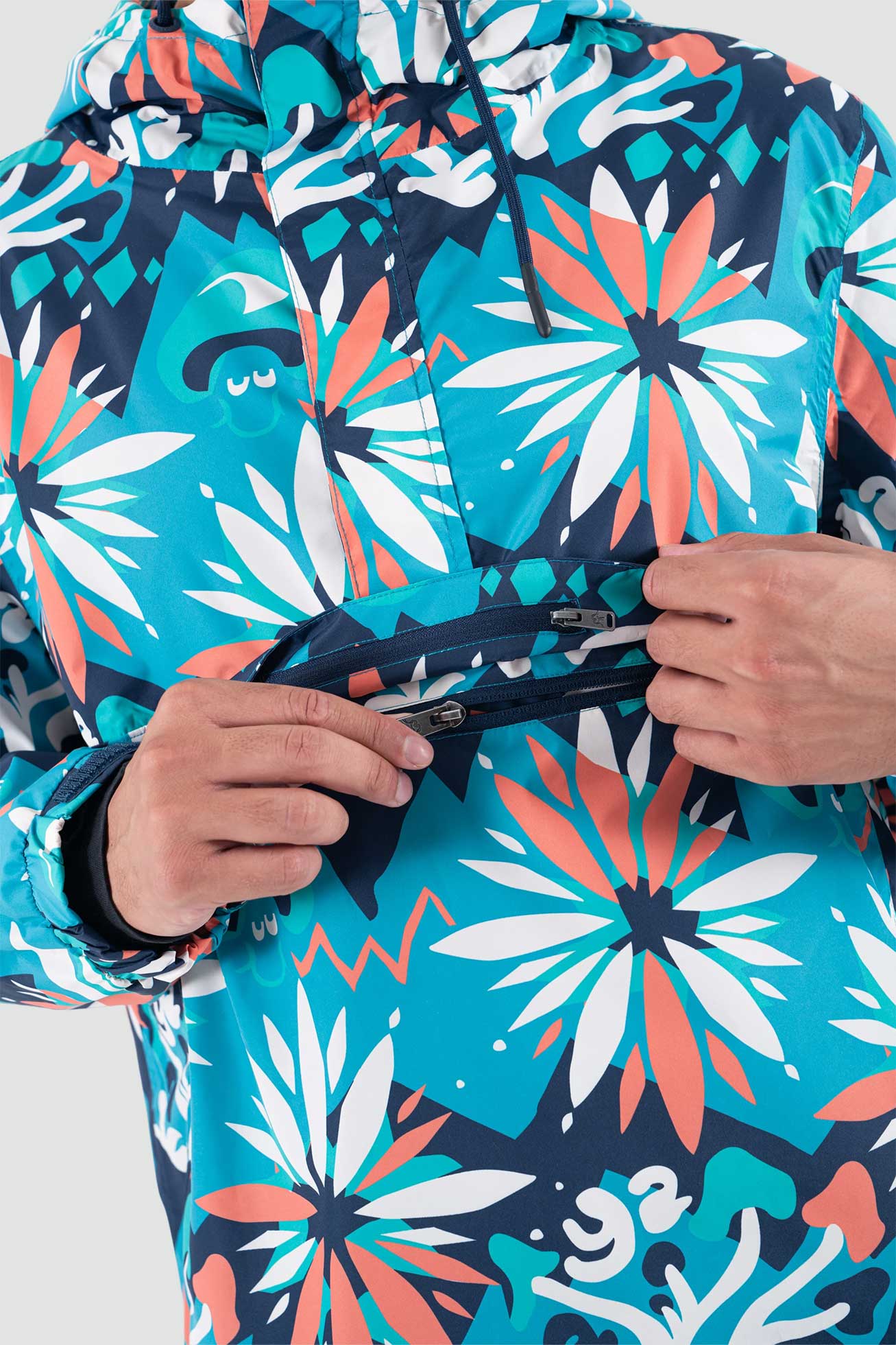 Cortaviento Anorak 5000:5000 - Cosmo Teal