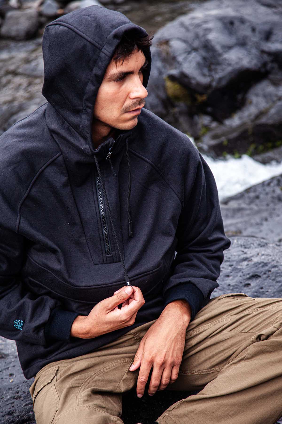 Chaqueta Cortaviento Surazo Hood - Negro