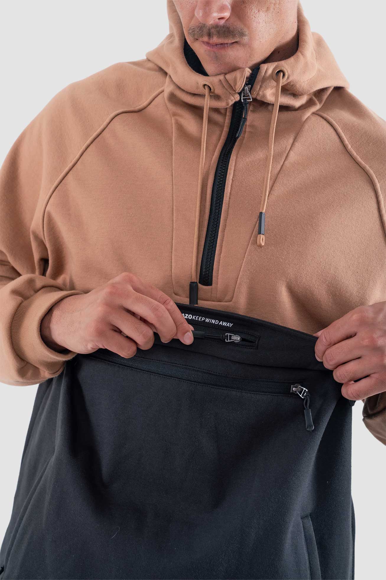 Chaqueta Cortaviento Surazo Hood - Camel