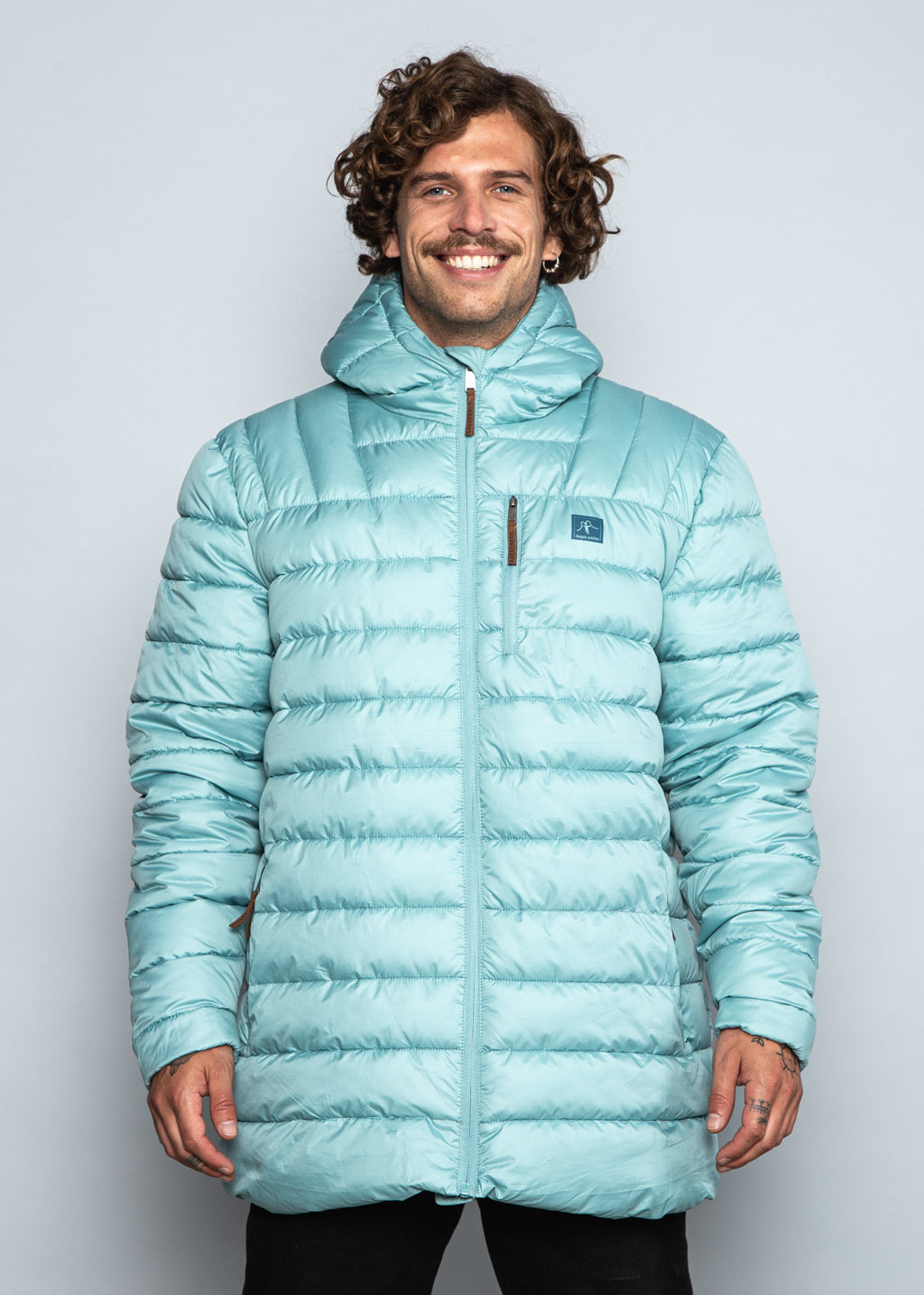 Parka Luma Aqua Light Gray