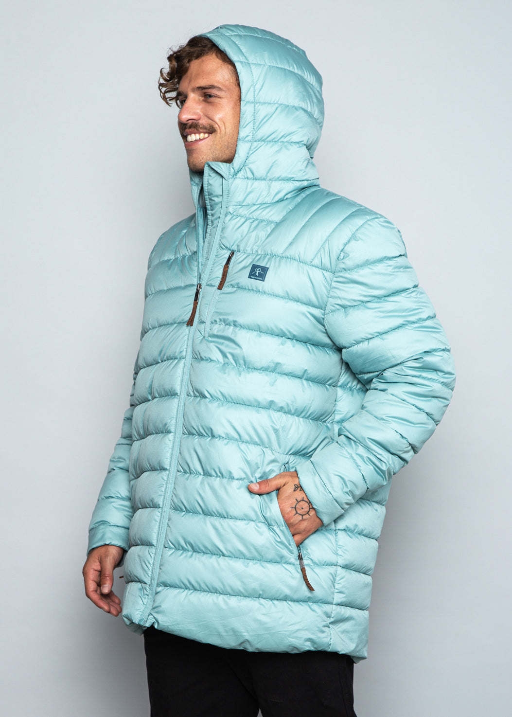 Parka Luma Aqua Light Gray