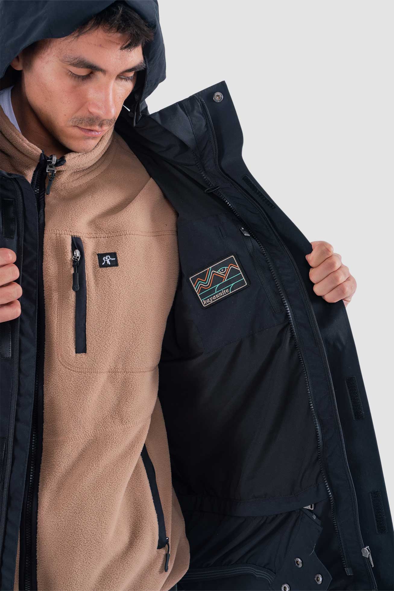 Chaqueta Desmontable Volcano 3 en 1 - Negra