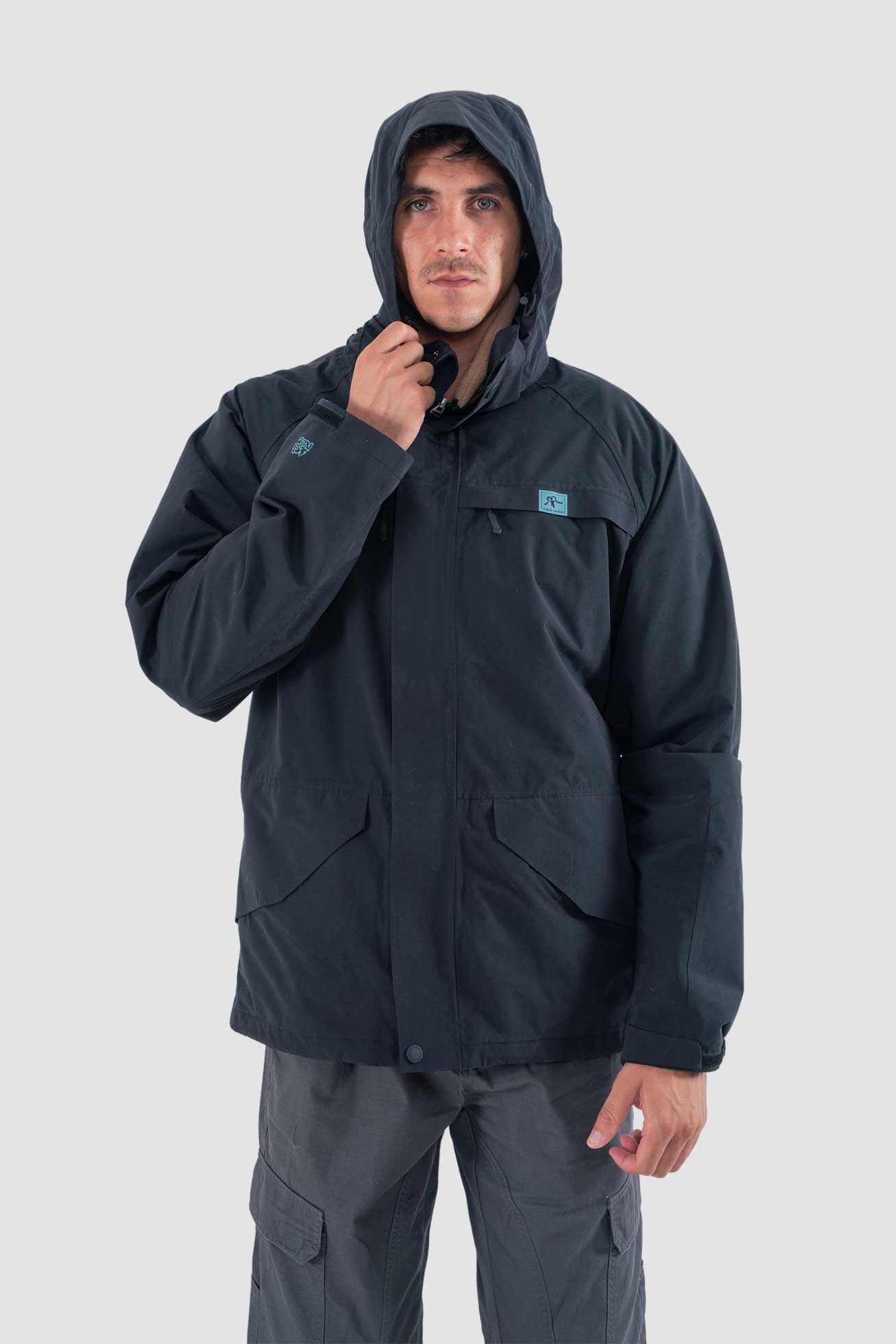 Chaqueta Desmontable Volcano 3 en 1 - Negra