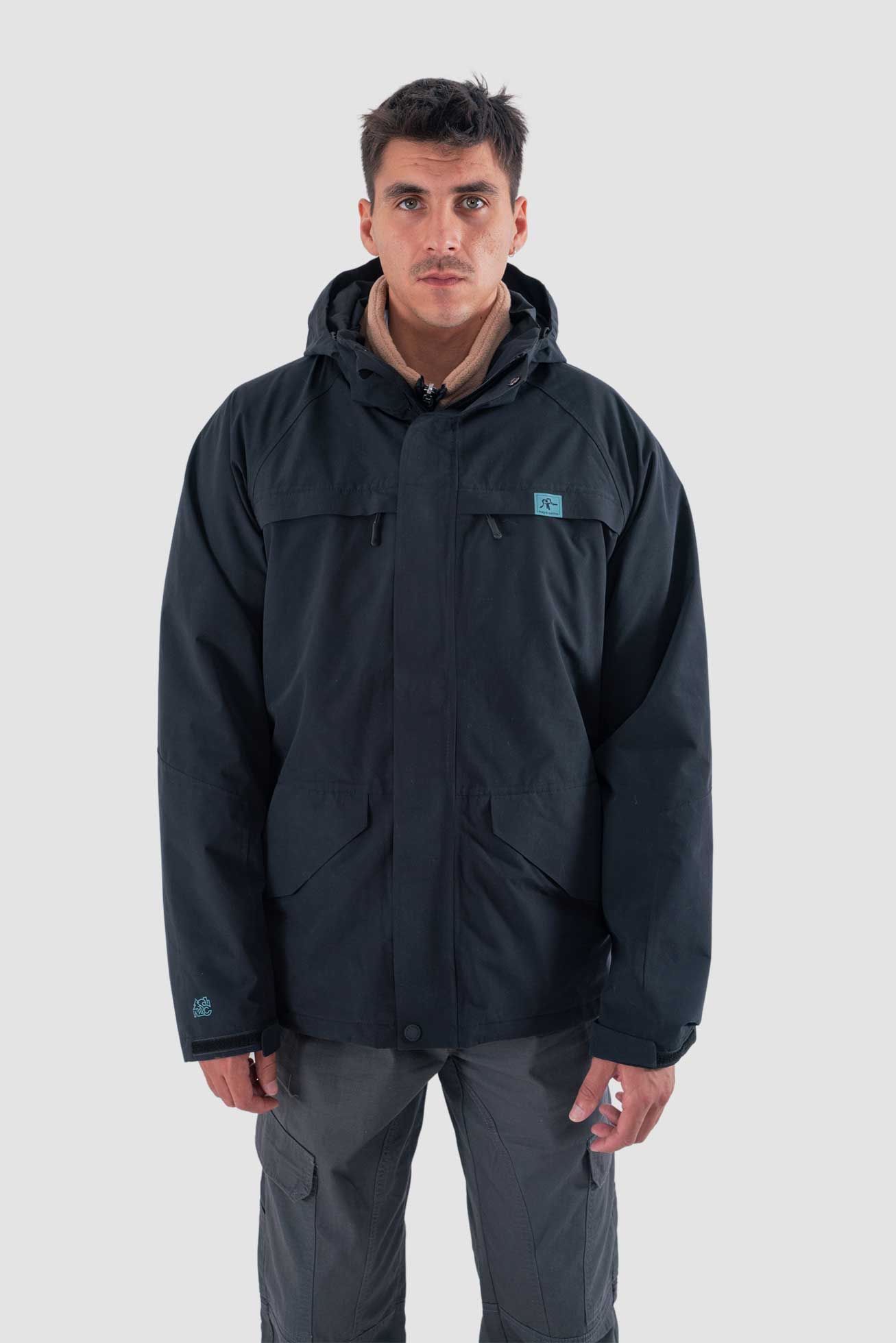 Chaqueta Desmontable Volcano 3 en 1 - Negra