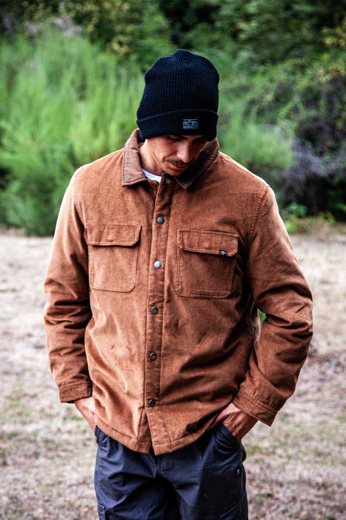 Chaqueta Clásica Cotelé Lascar Hombre - Café Dark Gray