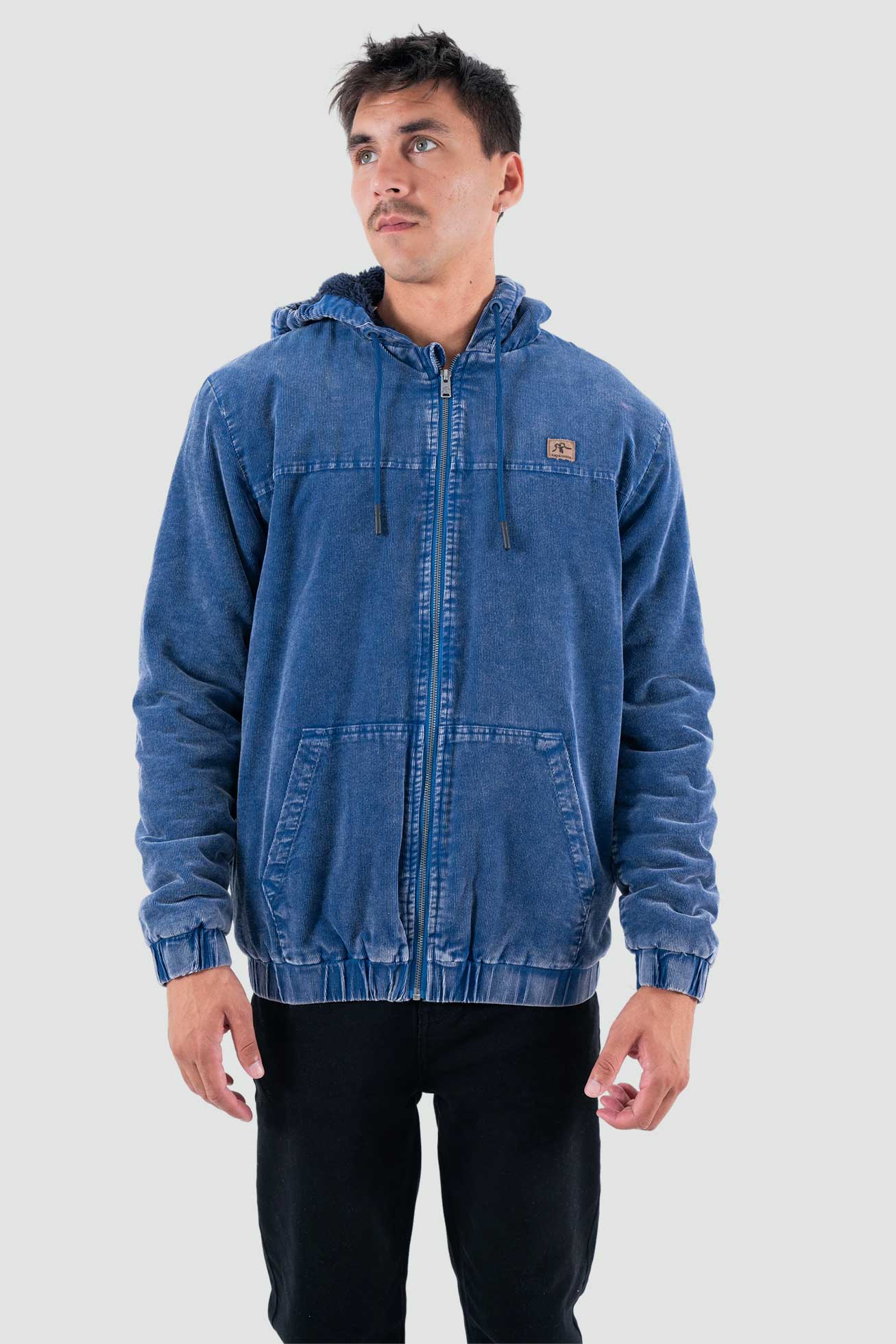 Chaqueta Corduroy Full Zip - Azul