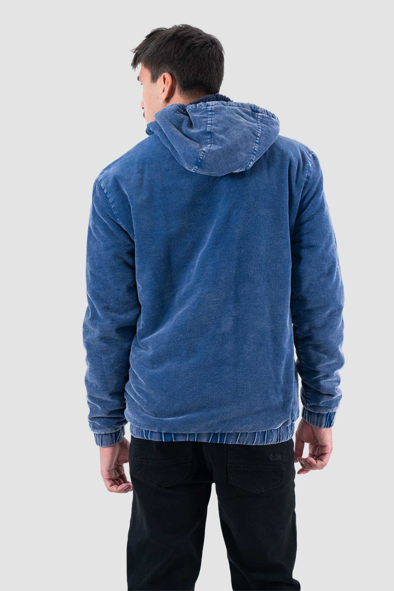 Chaqueta Corduroy Full Zip - Azul