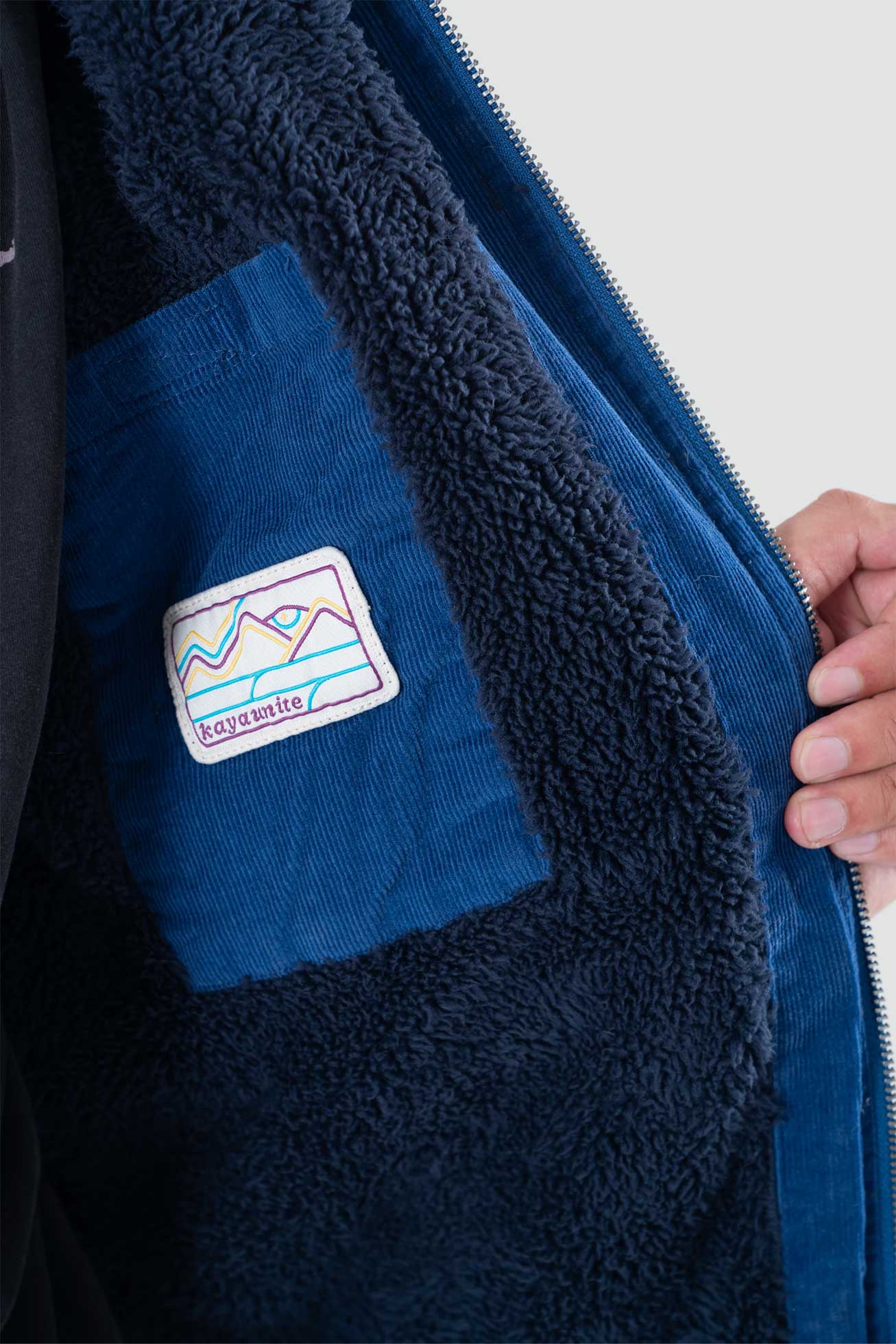 Chaqueta Corduroy Full Zip - Azul
