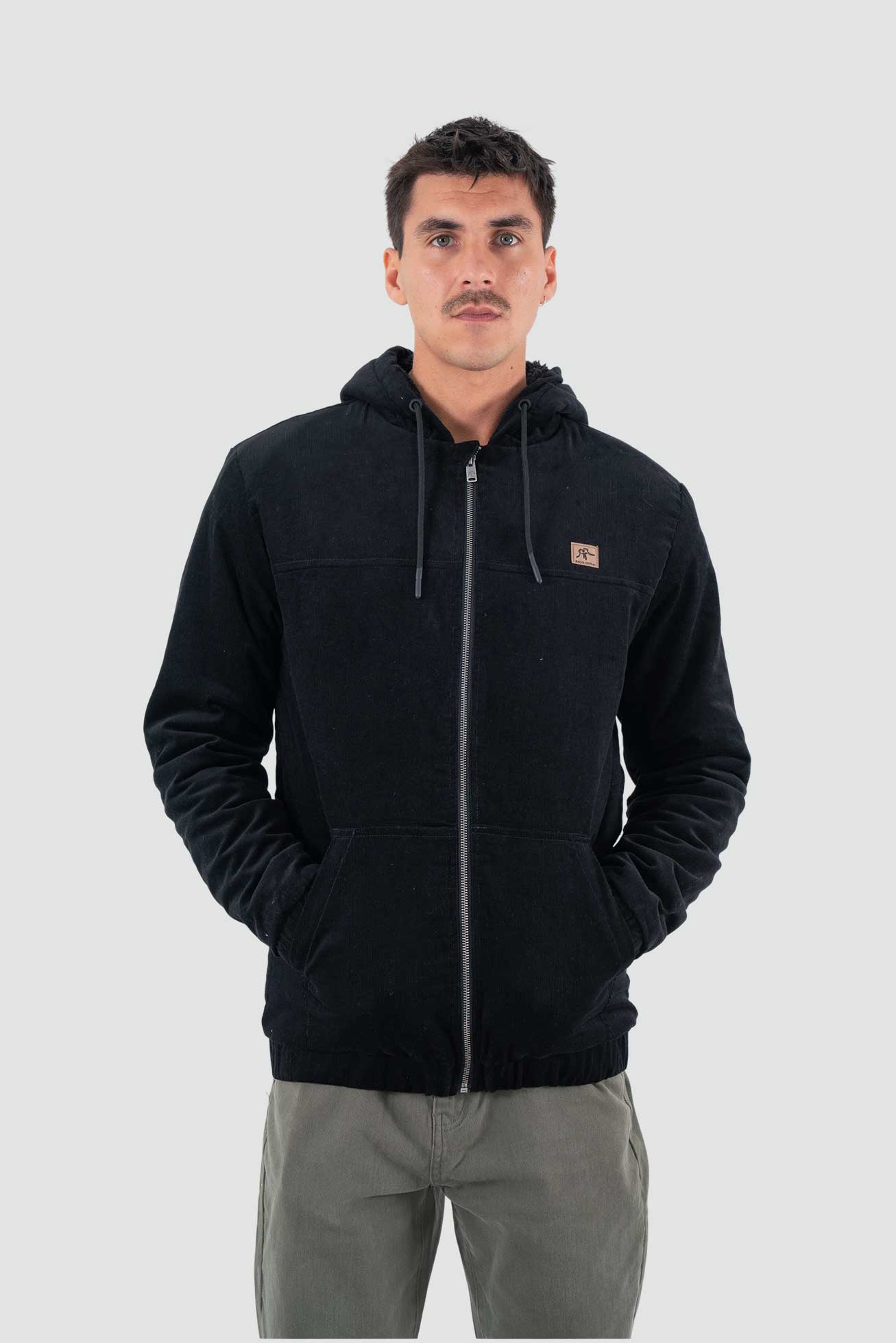 Chaqueta Corduroy Full Zip - Negra