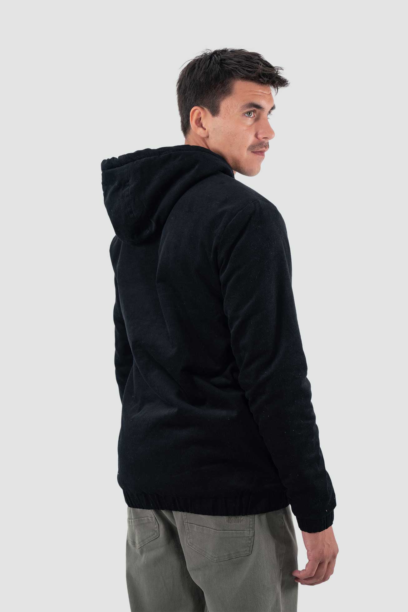 Chaqueta Corduroy Full Zip - Negra