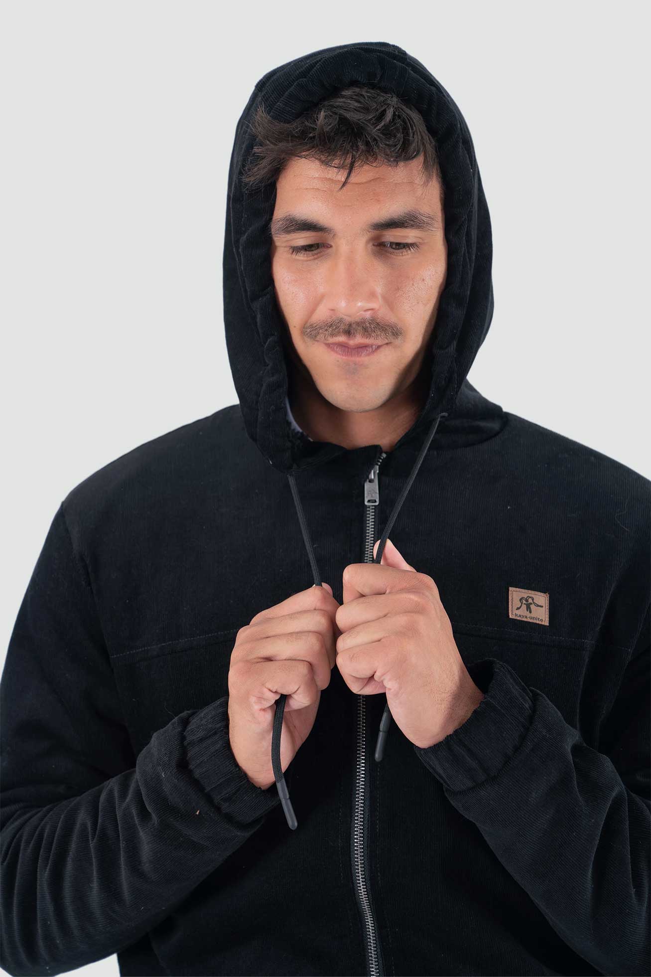 Chaqueta Corduroy Full Zip - Negra