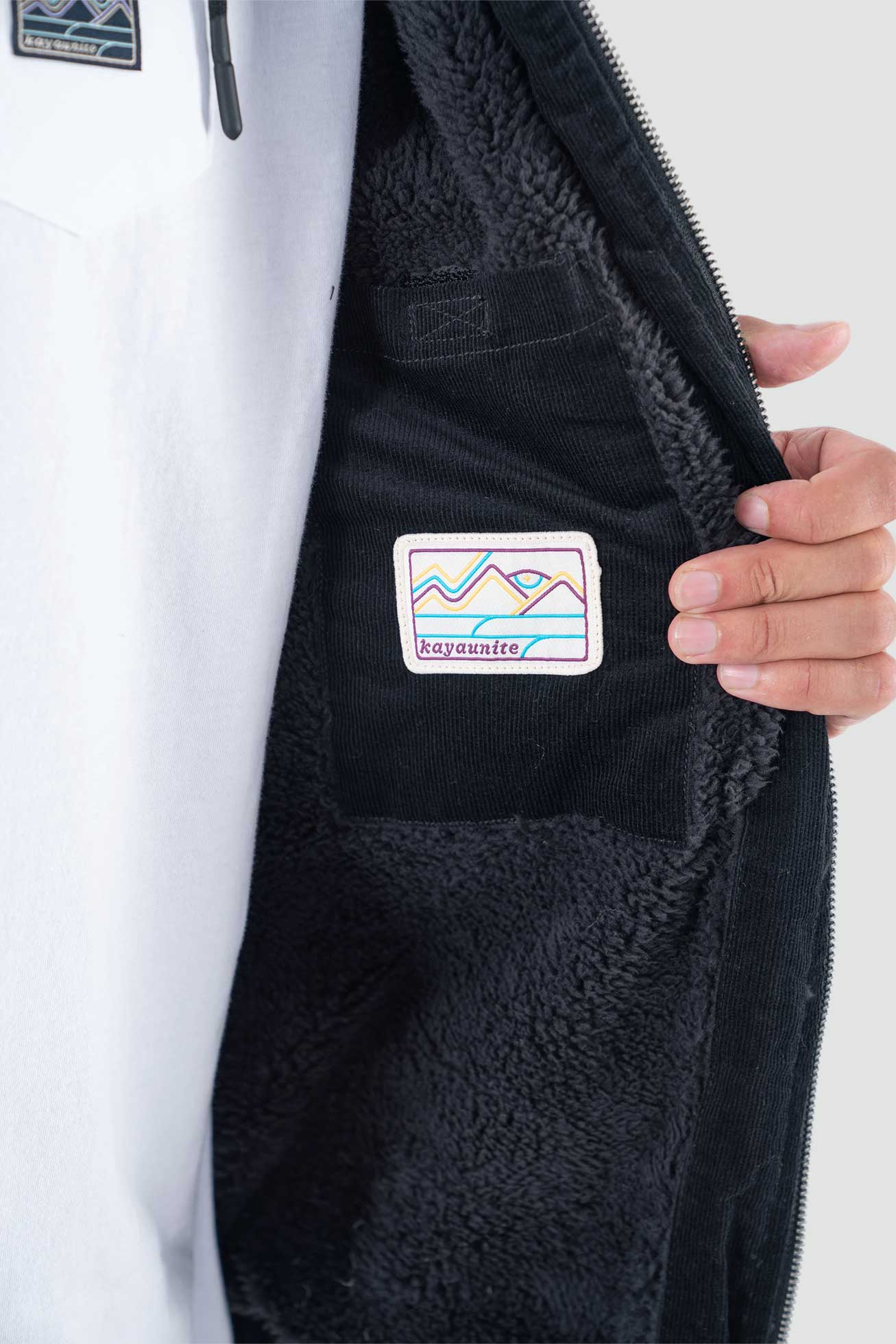 Chaqueta Corduroy Full Zip - Negra