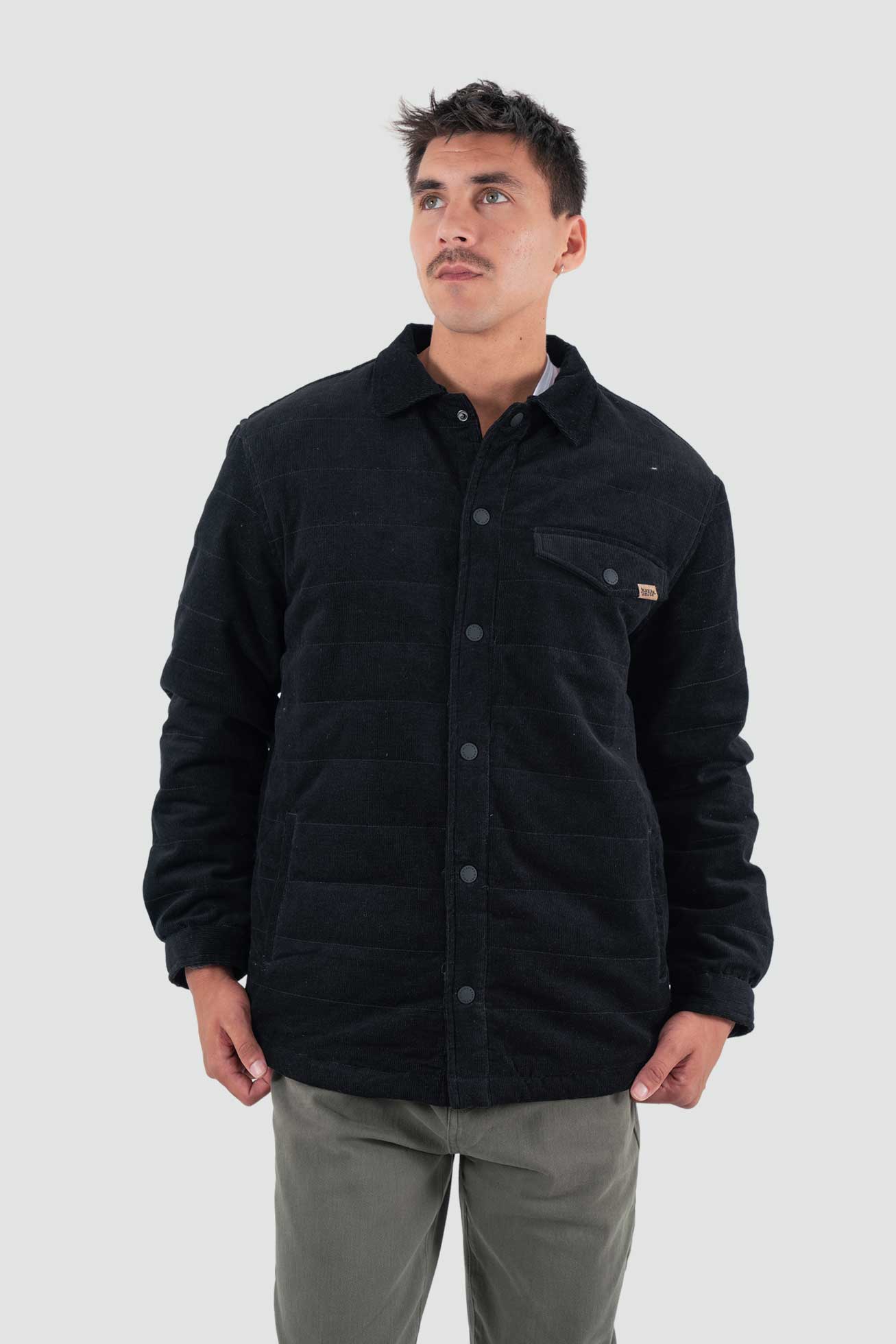Chaqueta Insulada Yuka Corduroy - Negra