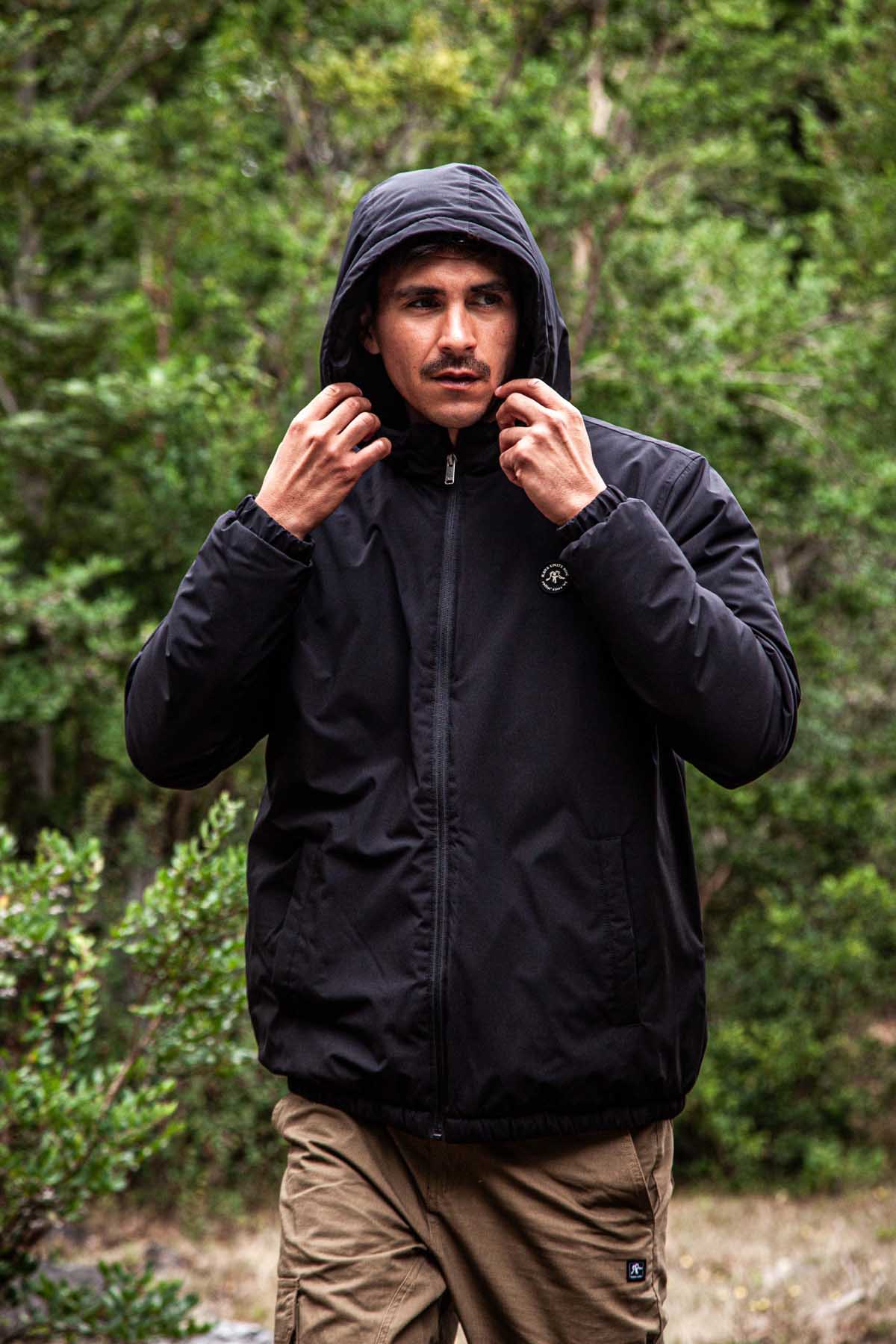 Parka Solid - Negro