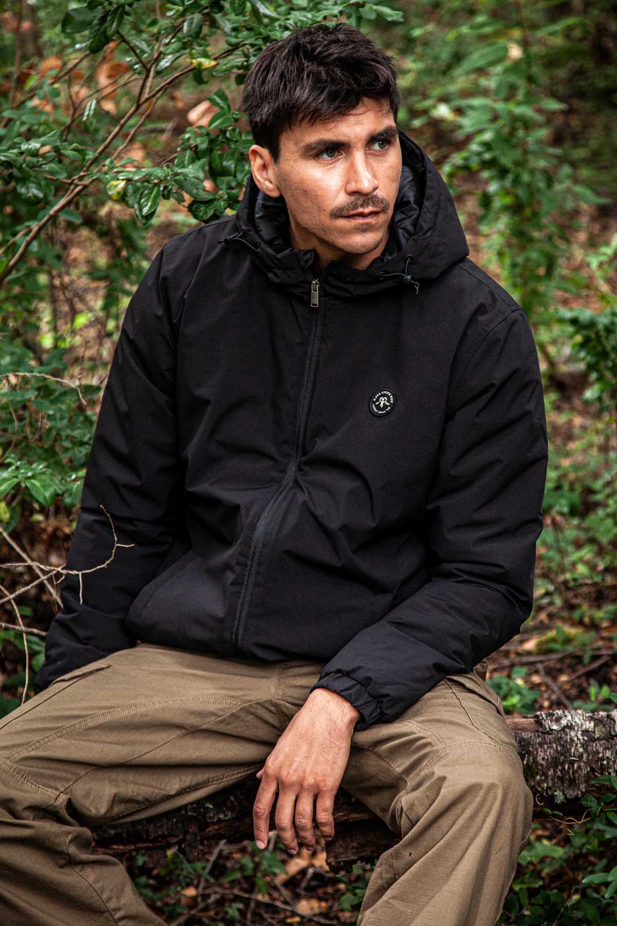 Parka Solid - Negro