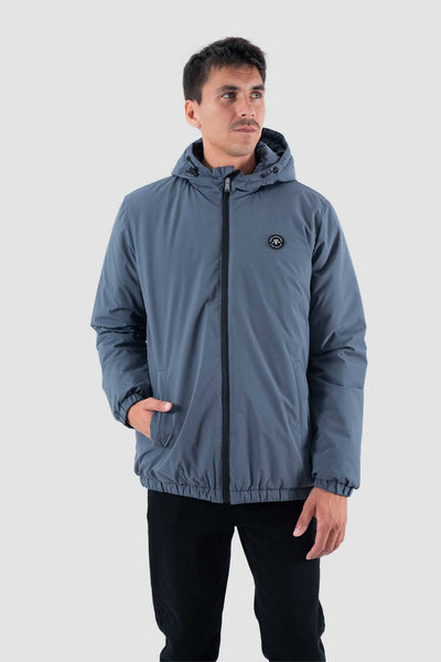 Parka Solid Hombre - Navy Lavender