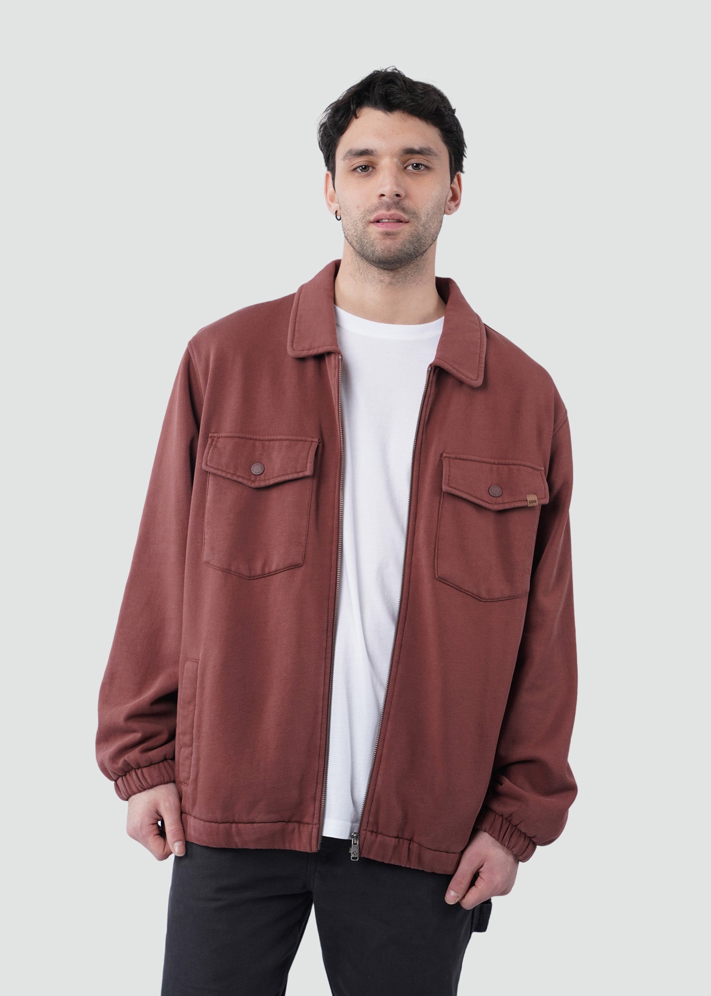 Chaqueta Hombre Jersey - Bordo