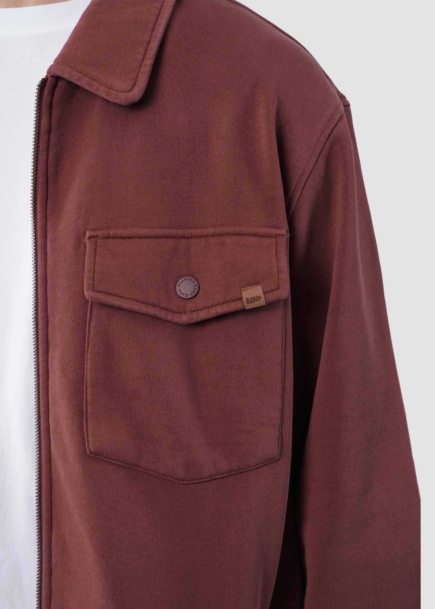 Chaqueta Hombre Jersey - Bordo