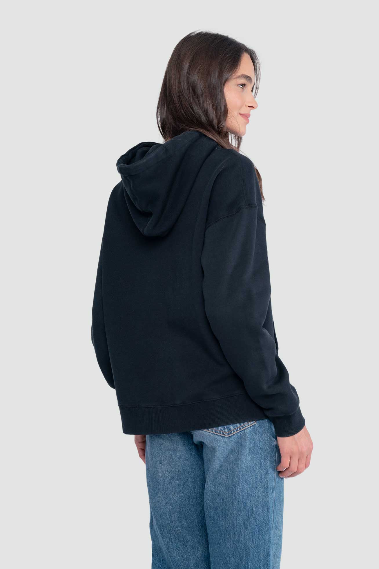 Polerón Hoodie Mujer Farmer - Negro