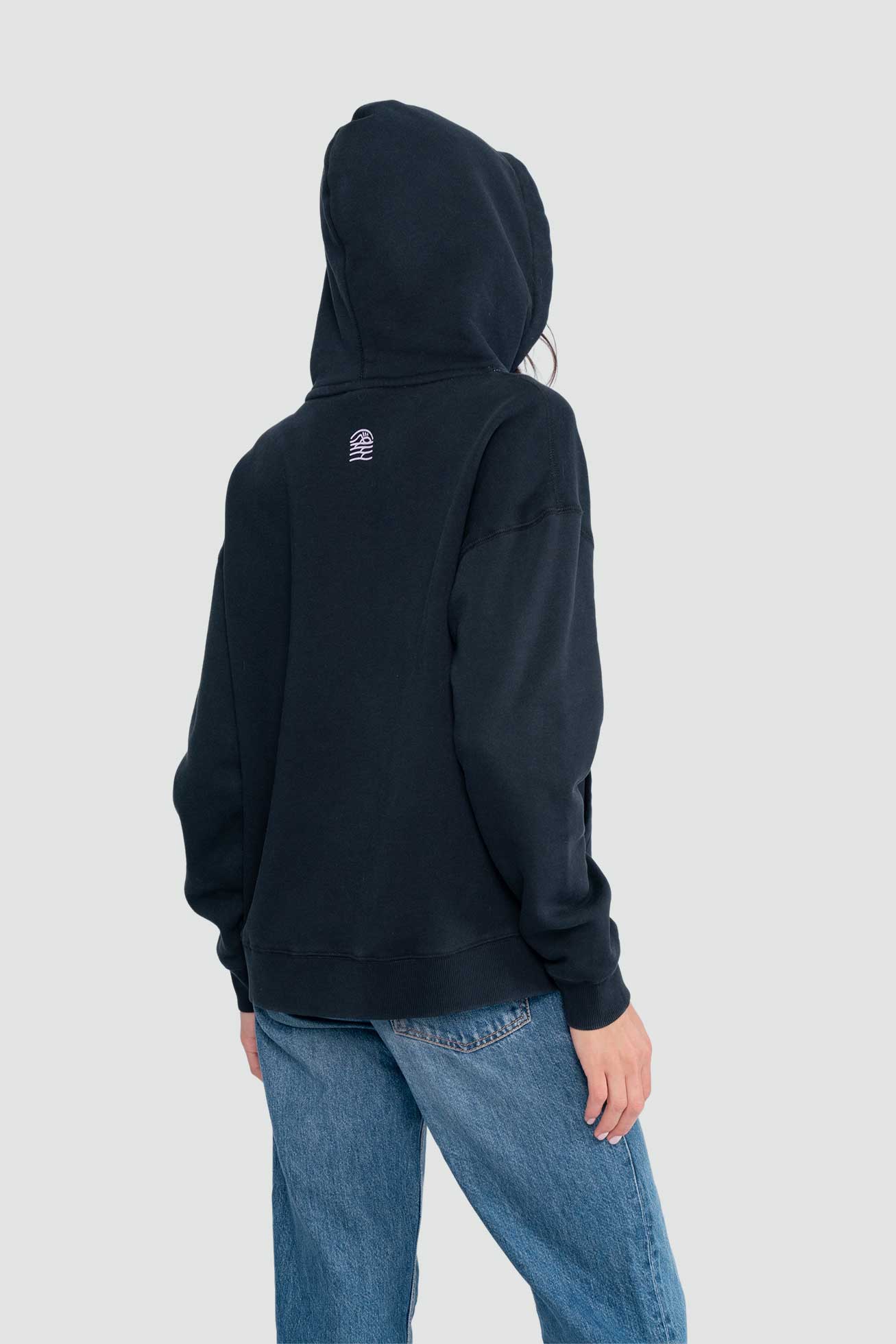 Polerón Hoodie Mujer Farmer - Negro