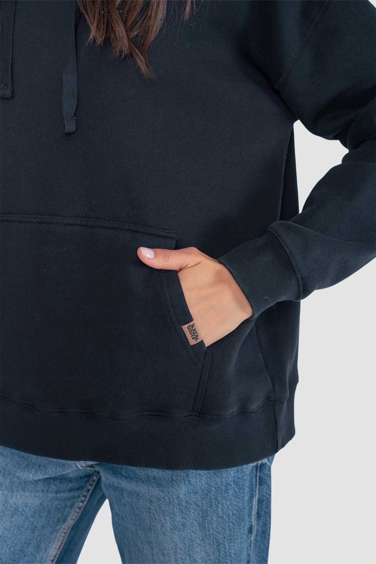Polerón Hoodie Mujer Farmer - Negro