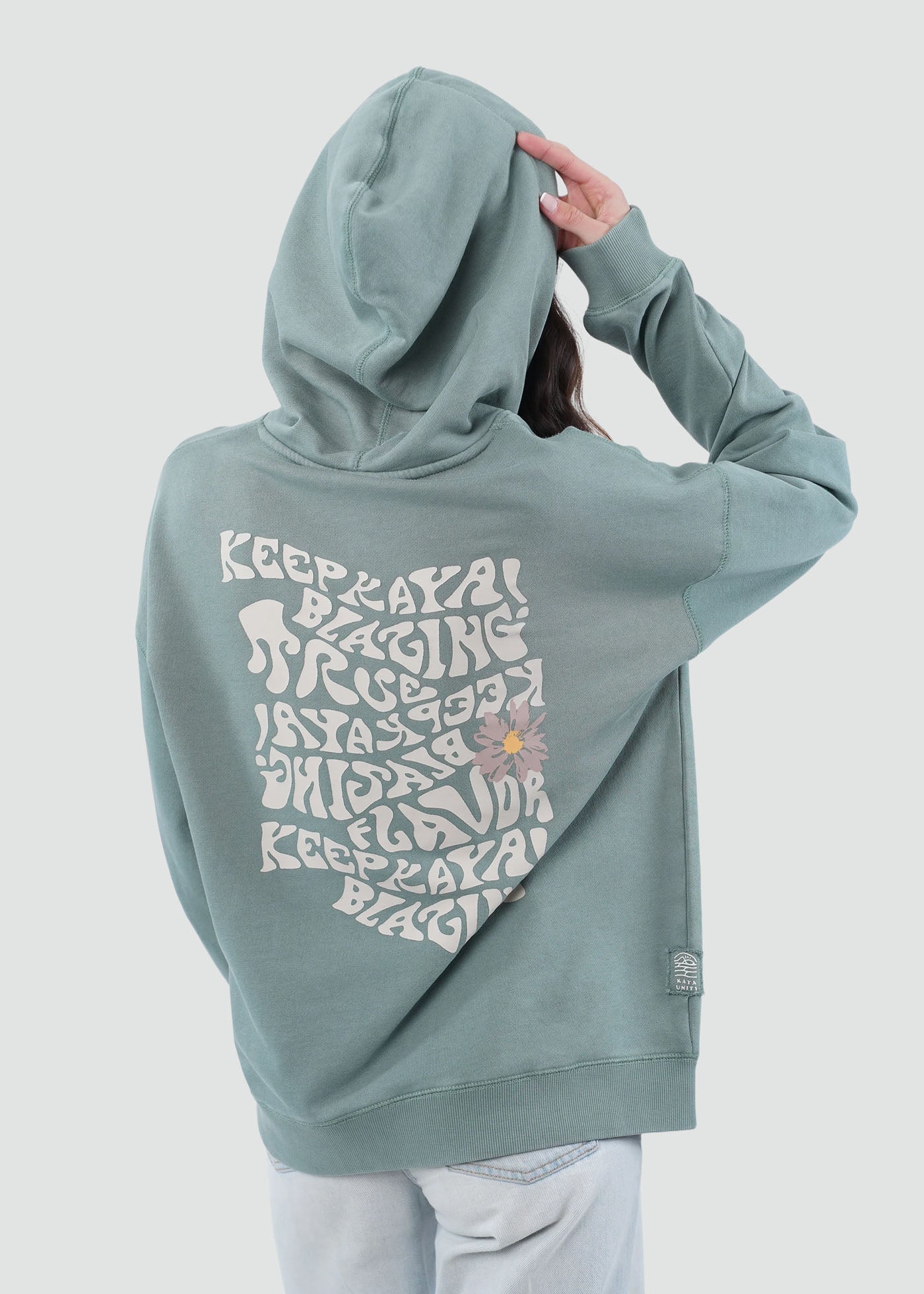 Polerón Hoodie Mujer True - Verde Chinois