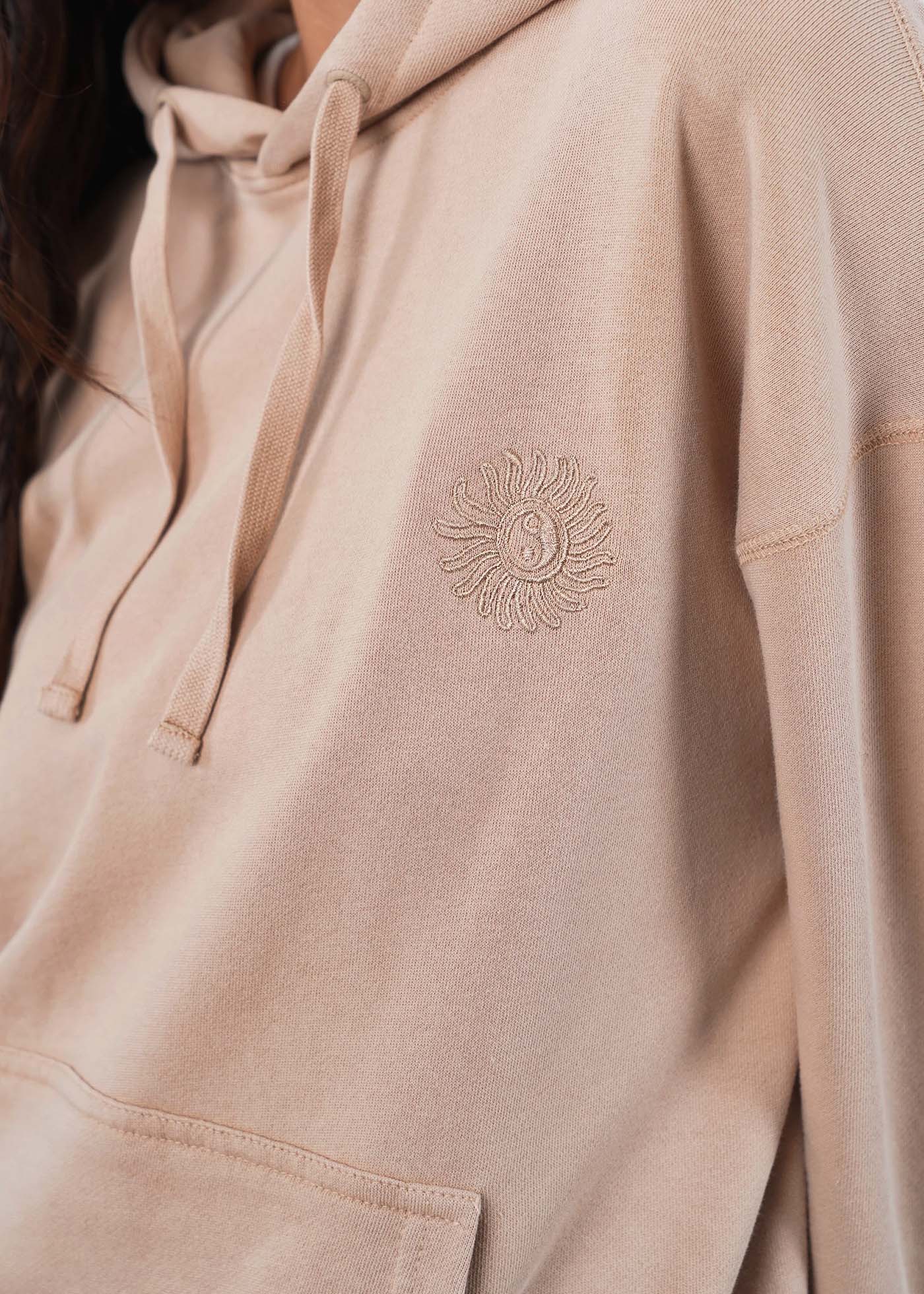 Polerón Hoodie Mujer Sun - Beige