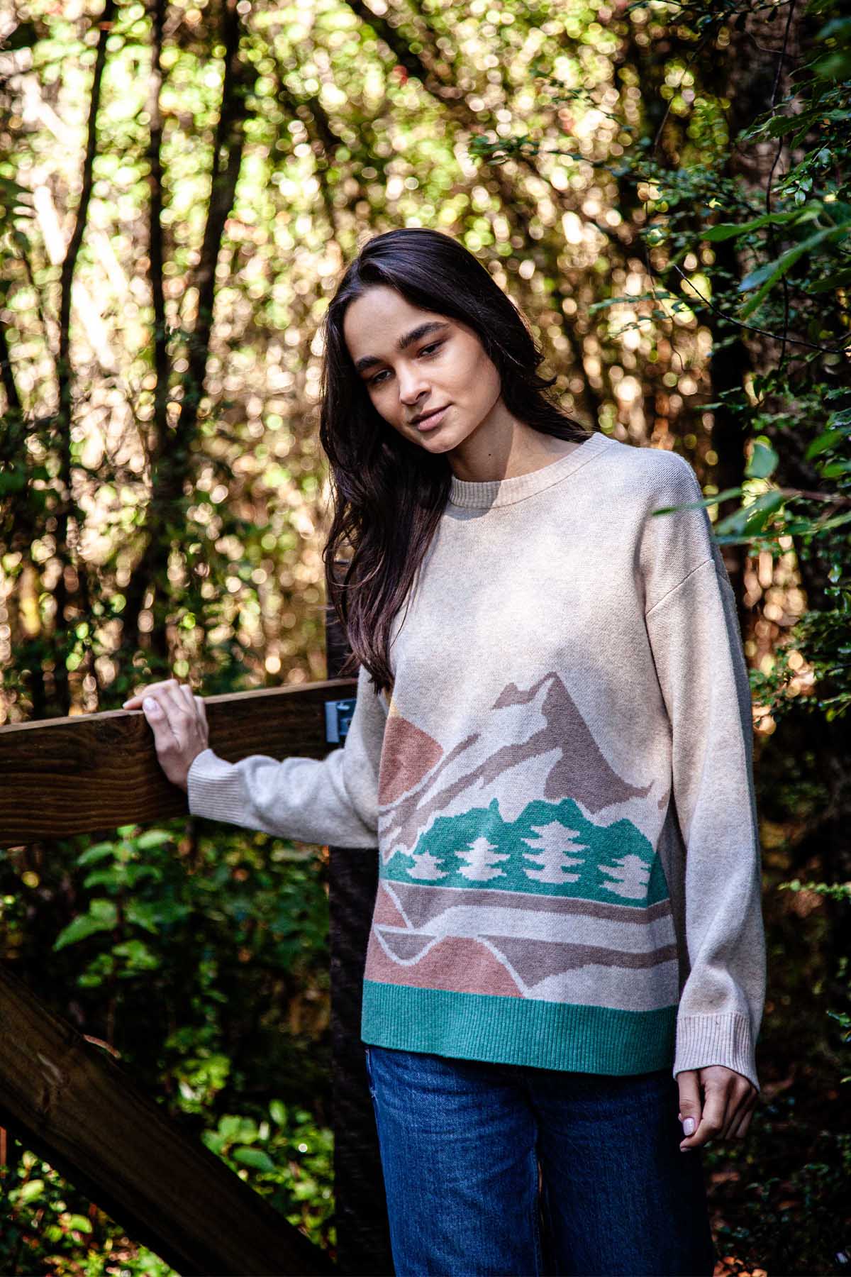Chaleco Jacquard Mujer - Beige