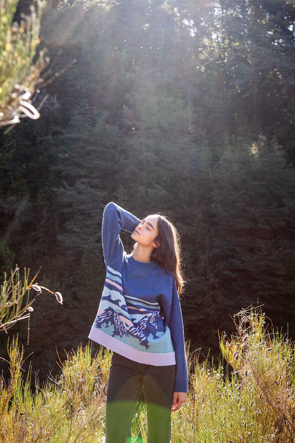 Chaleco Jacquard Mujer - Morado