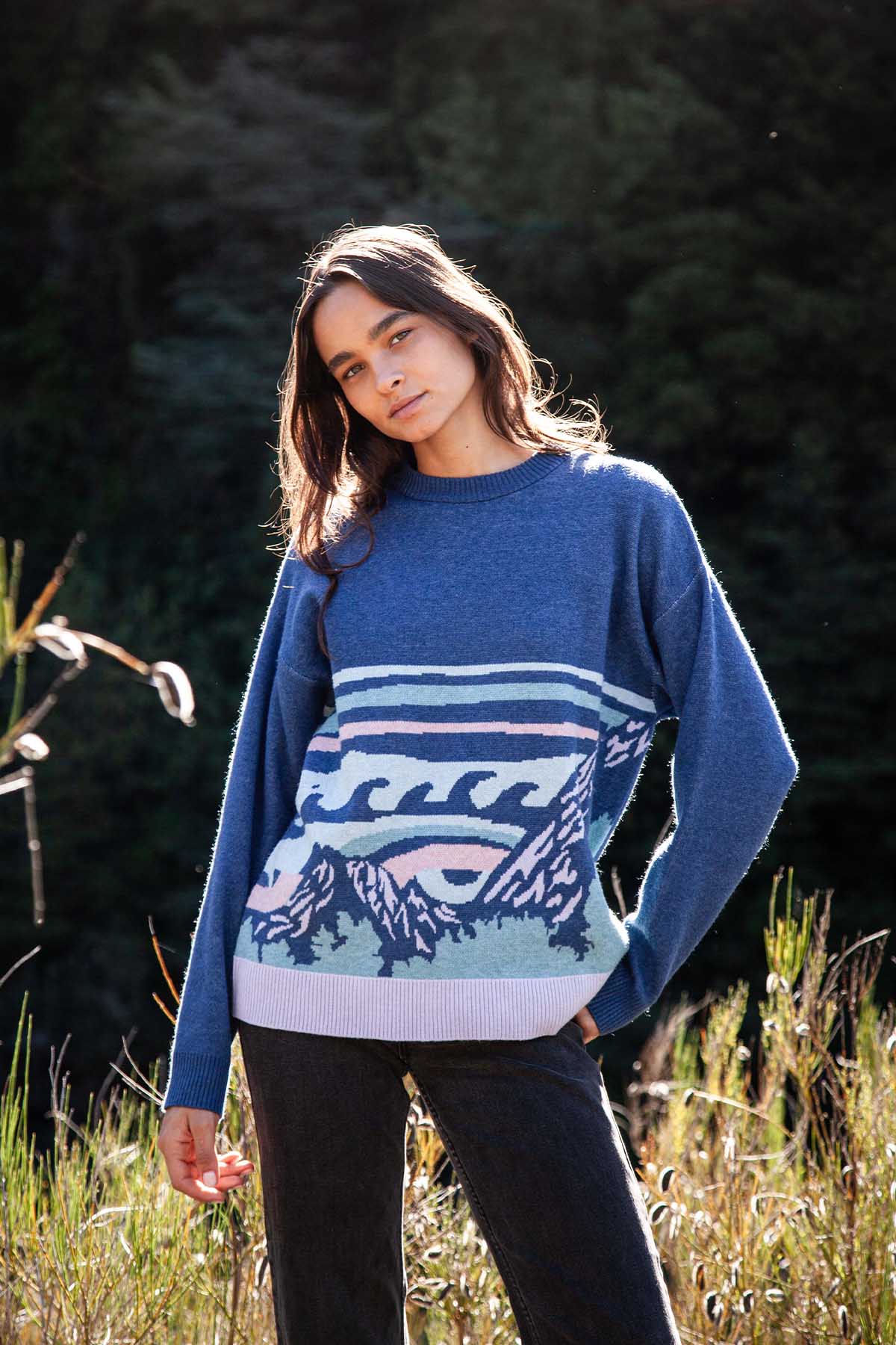 Chaleco Jacquard Mujer - Morado